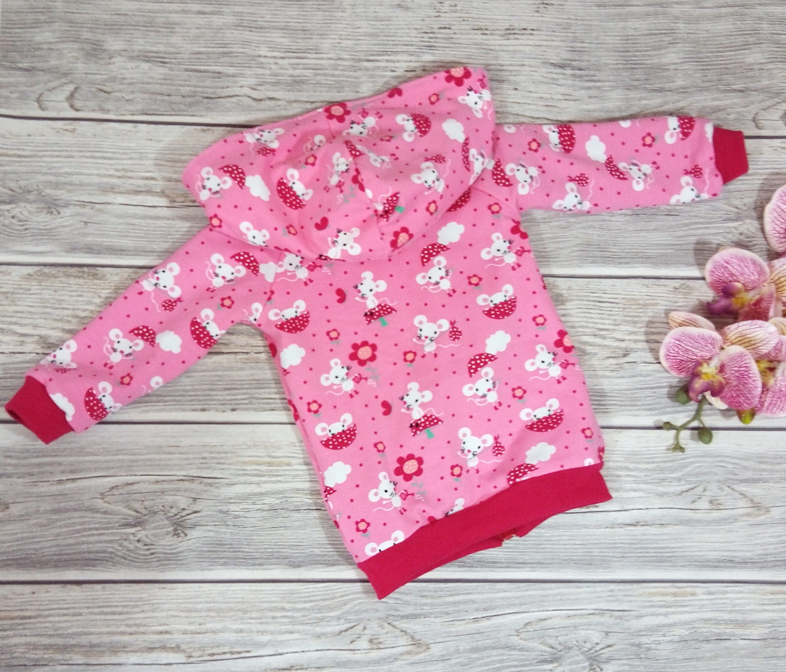 Jacke Mäuse Gr. 74/80 – Bild 3