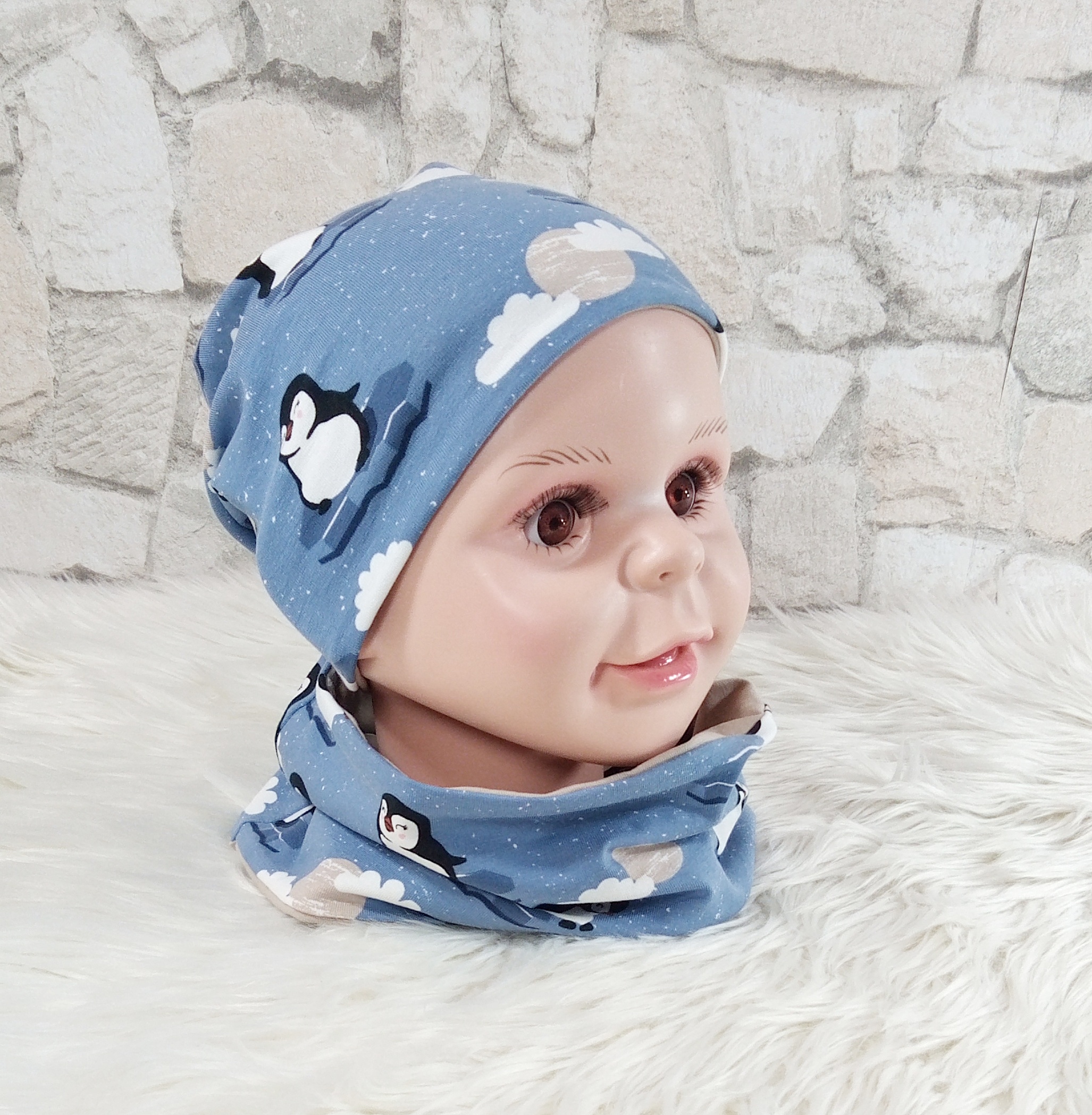 Beanie & Loop Pinguin KU 46-48 – Bild 4