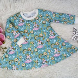 Kleid Einhörner Gr. 74