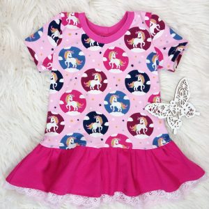 Kleid Einhörner Gr. 86