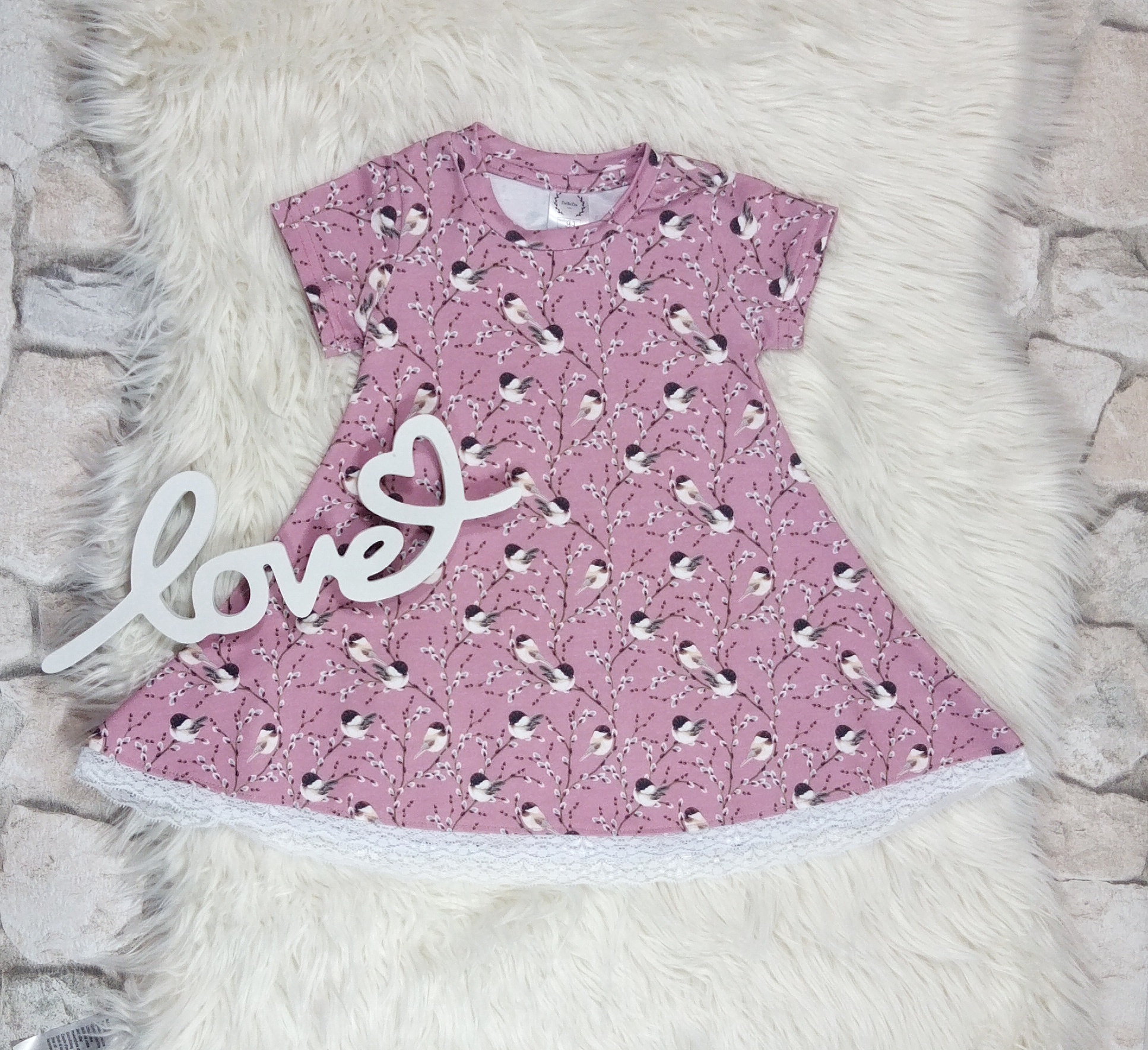 Kleid Rotkehlchen Gr. 86 – Bild 2