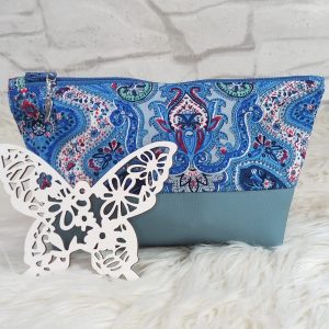 kleine Kosmetiktasche Paisley