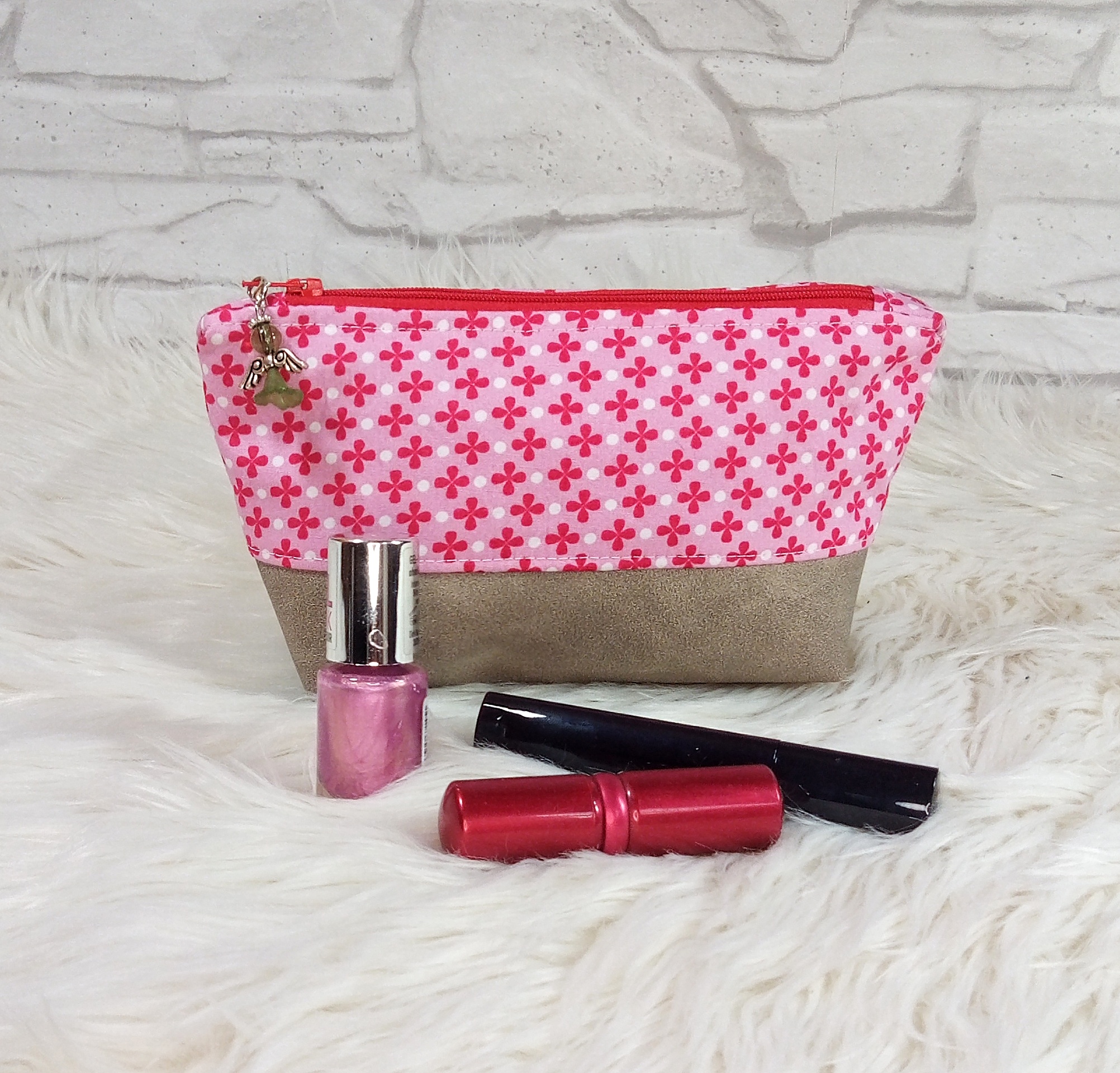 kleine Kosmetiktasche Kreuze – Bild 2