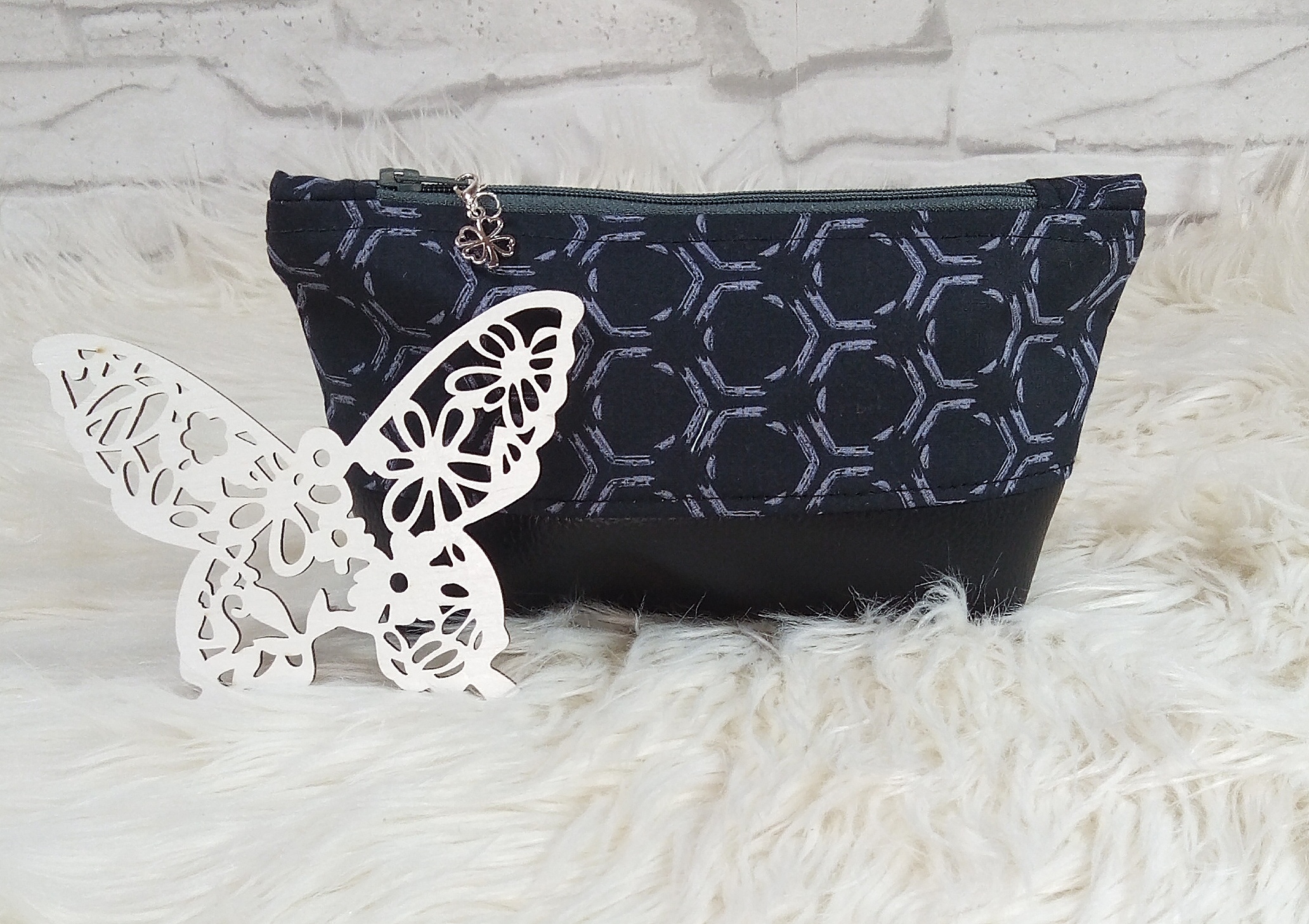 kleine Kosmetiktasche Kreise