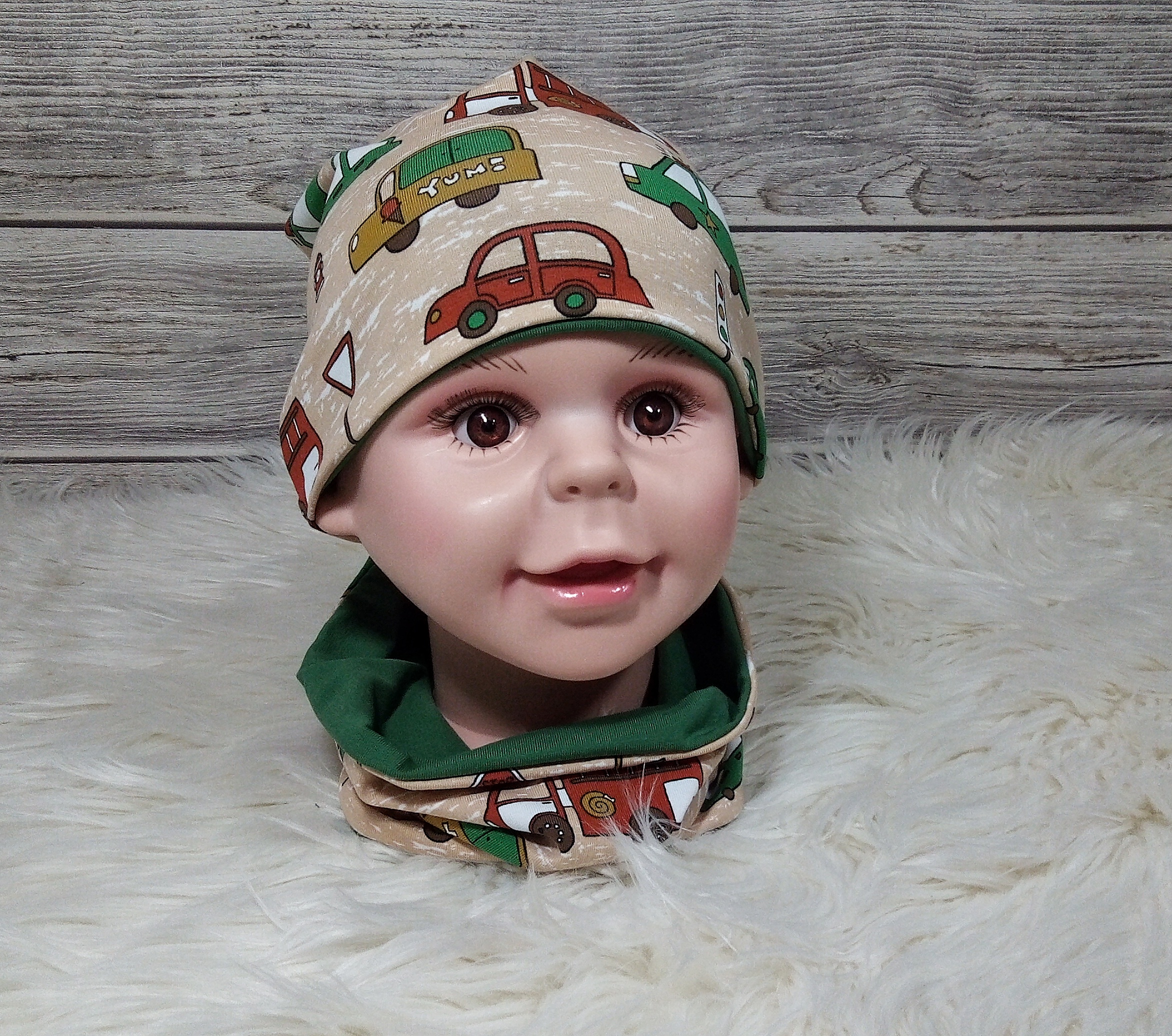 Beanie & Loop Autos KU 48-50 – Bild 3