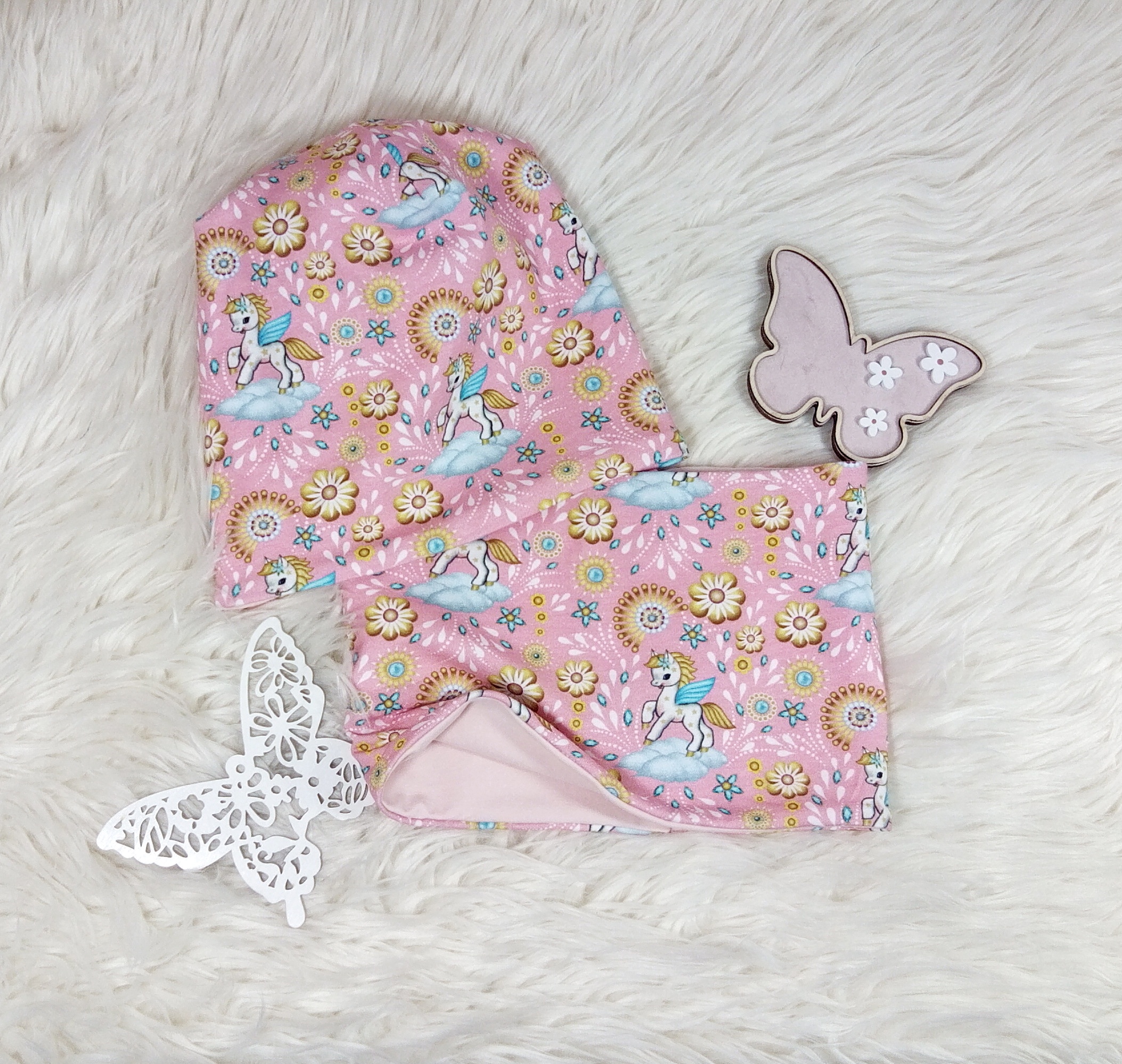 Beanie & Loop Einhorn KU 46-48 – Bild 2