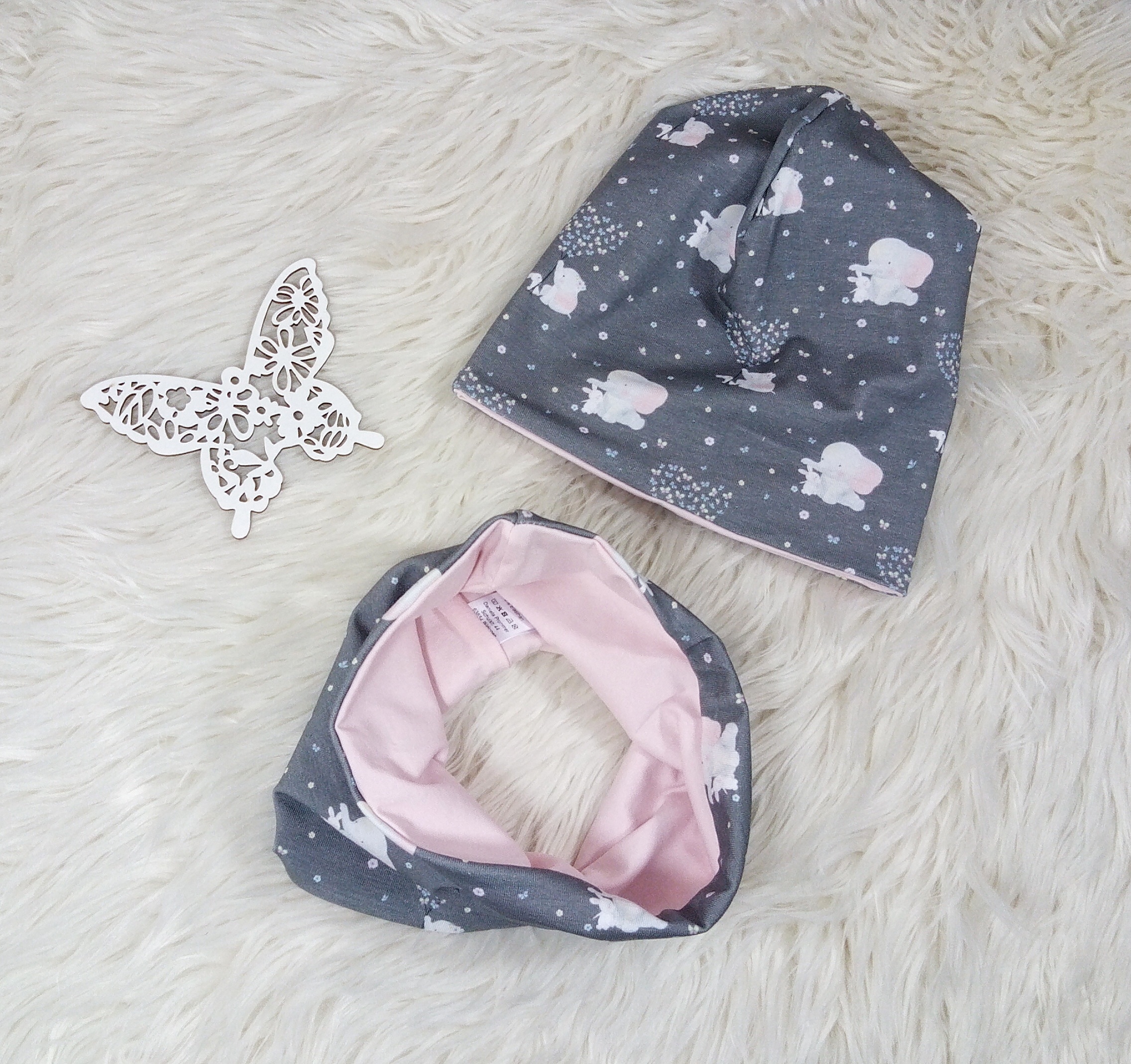 Beanie & Loop Elefanten KU 48-50 – Bild 2