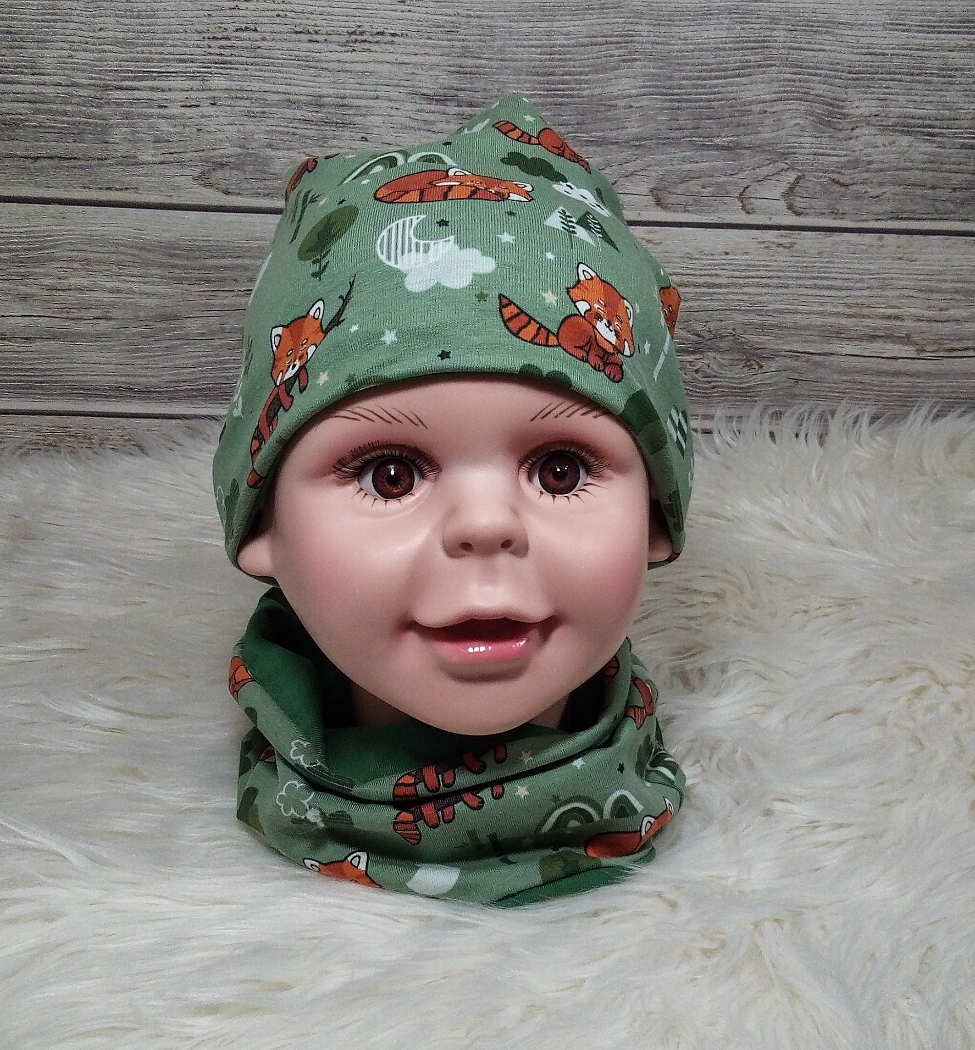 Beanie & Loop Waschbär KU 48-50 – Bild 2