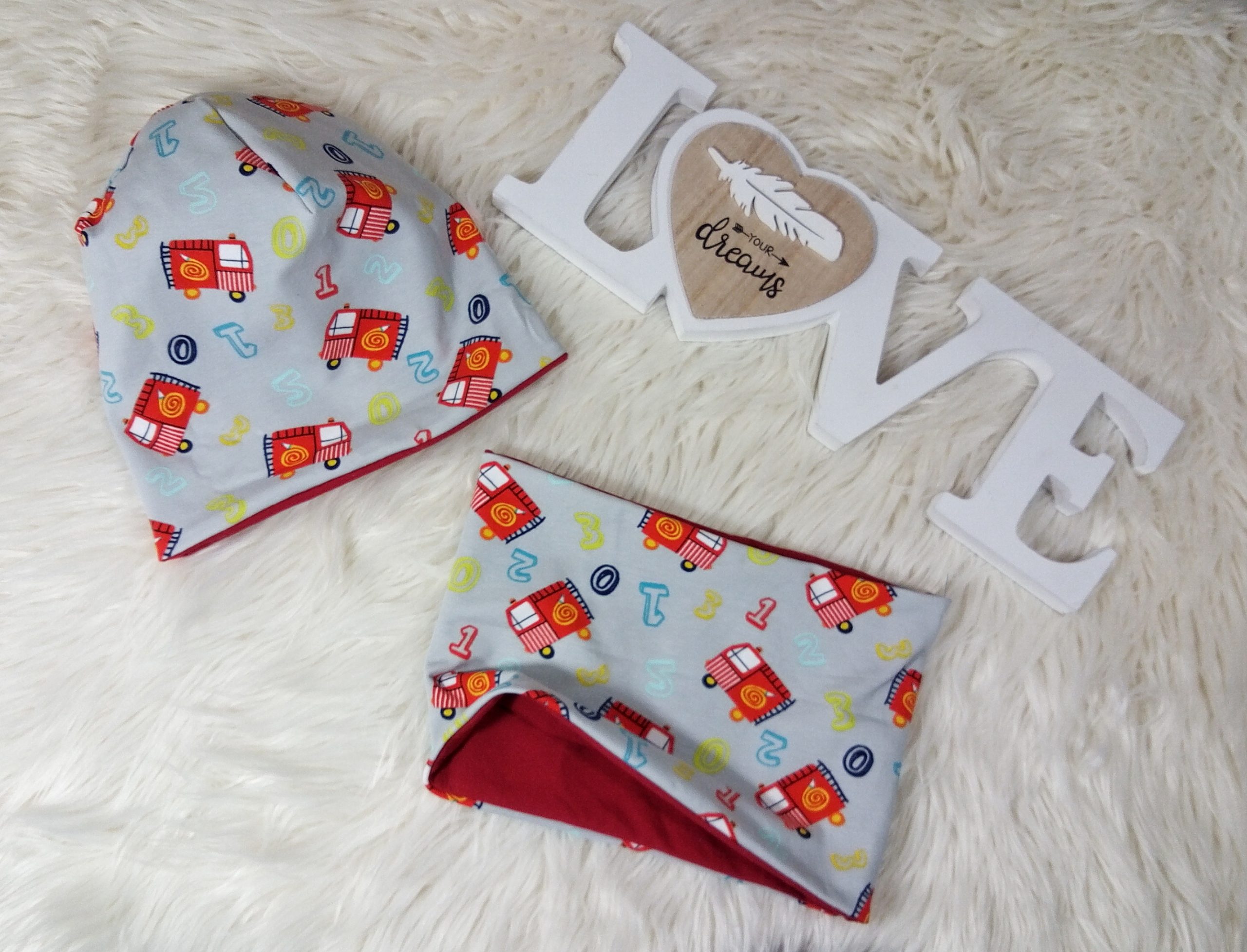 Beanie & Loop Feuerwehr KU 48-50 – Bild 2