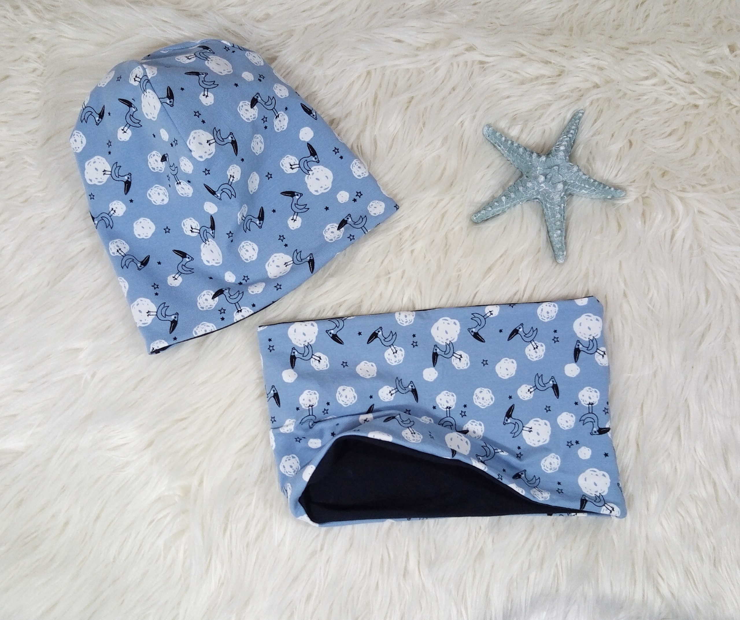 Beanie & Loop Möwen KU 46-48 – Bild 2