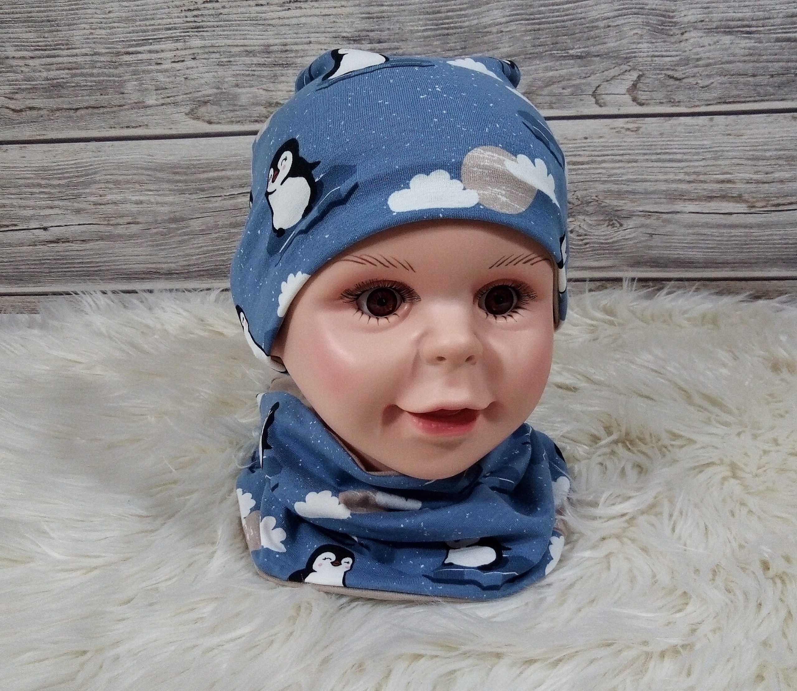 Beanie & Loop Pinguin KU 46-48 – Bild 3