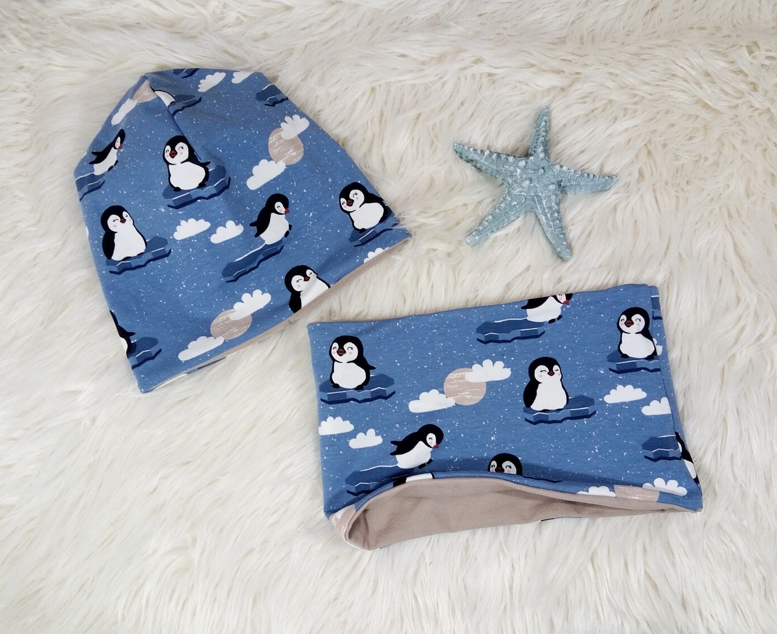 Beanie & Loop Pinguin KU 46-48 – Bild 2