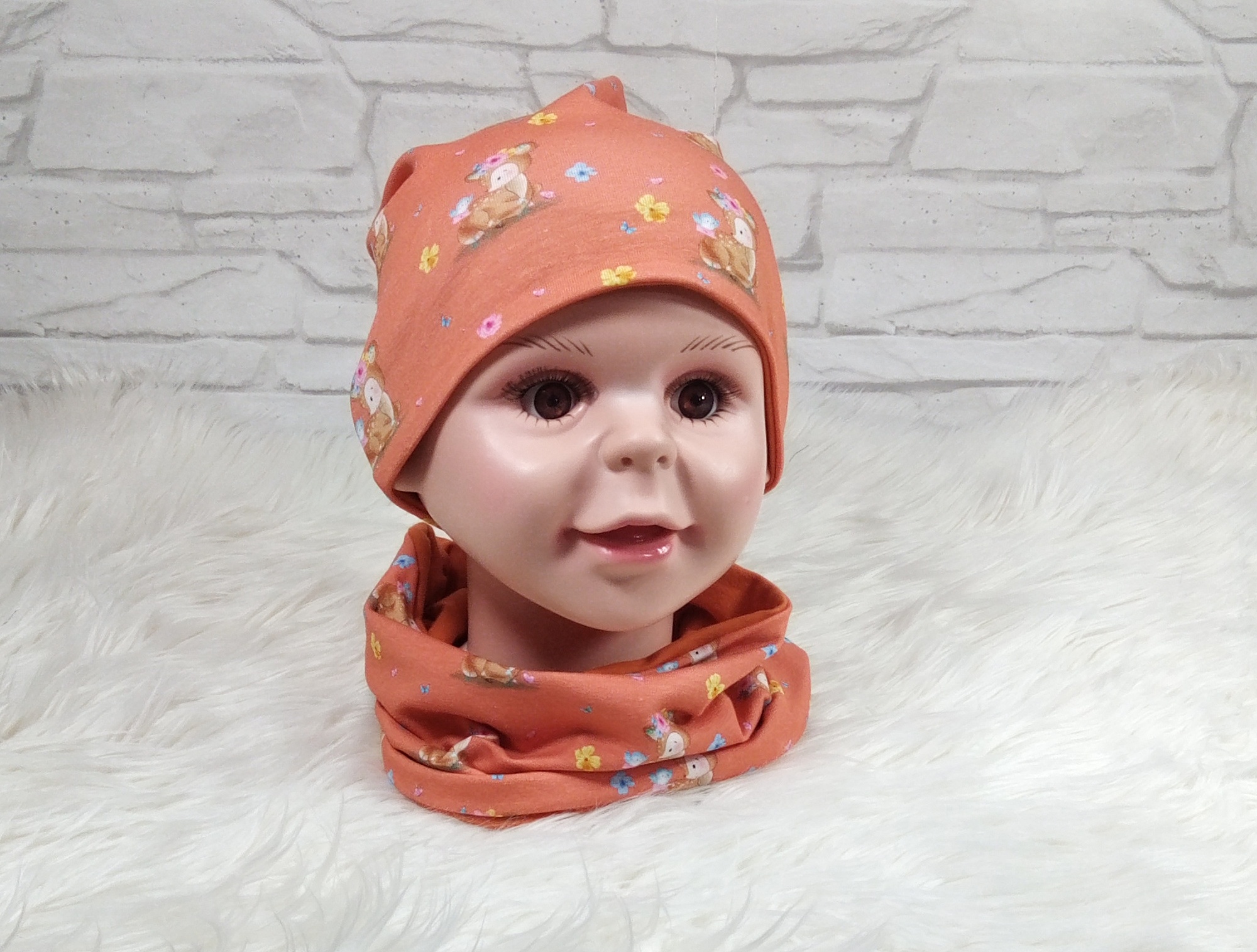 Beanie & Loop Rehe KU 46-48 – Bild 3