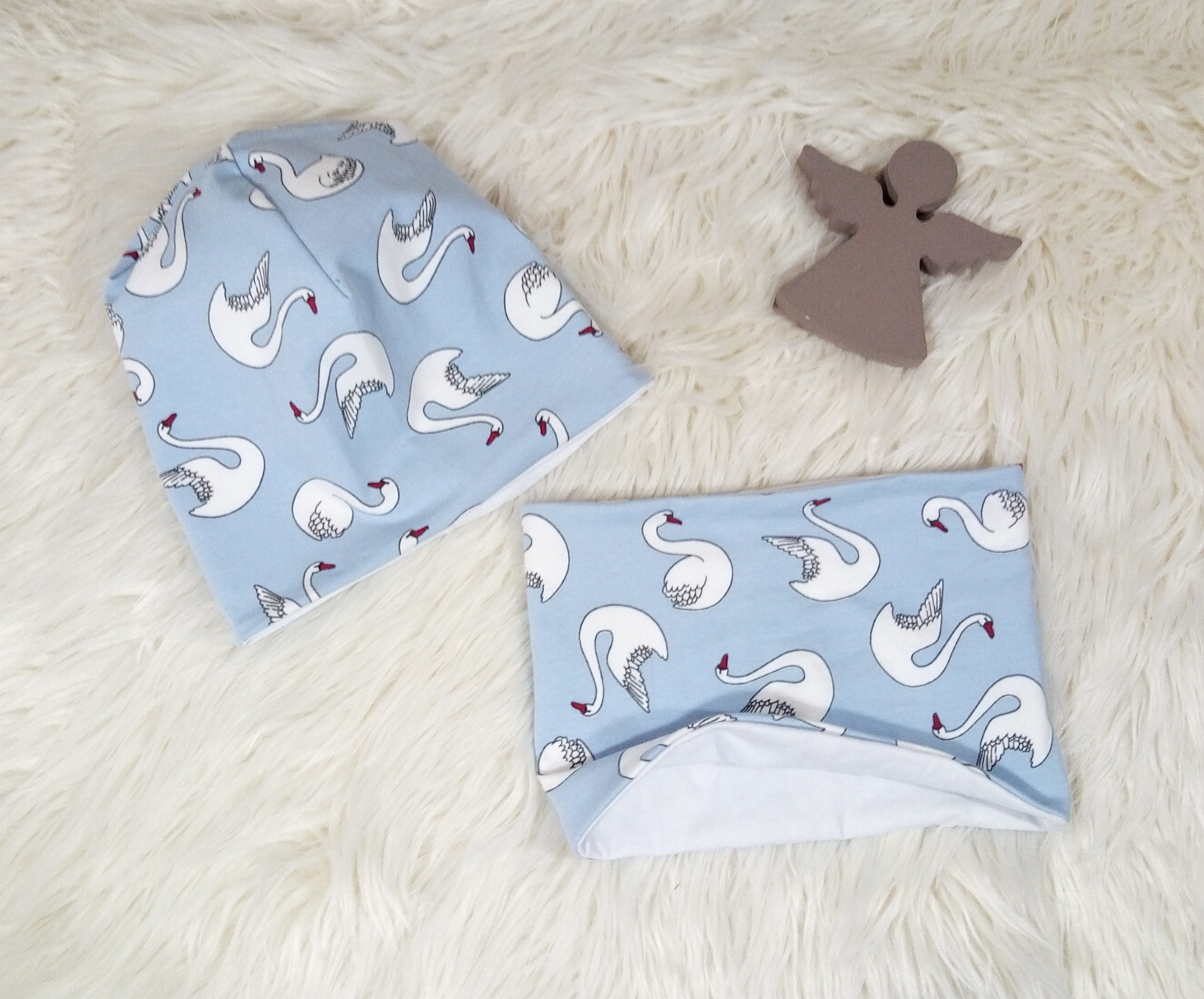 Beanie & Loop Schwan KU 46-48 – Bild 3