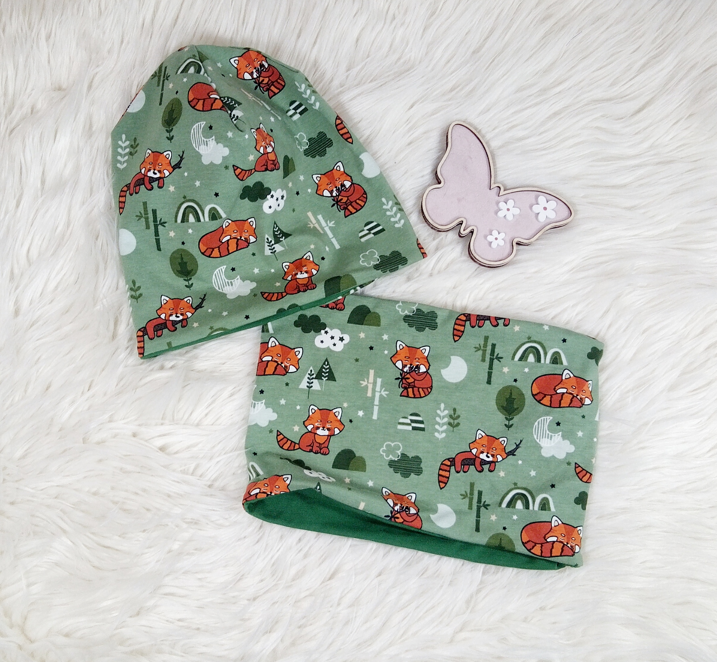 Beanie & Loop Waschbär KU 48-50 – Bild 3