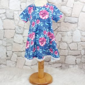 Kleid Blumen Gr. 92