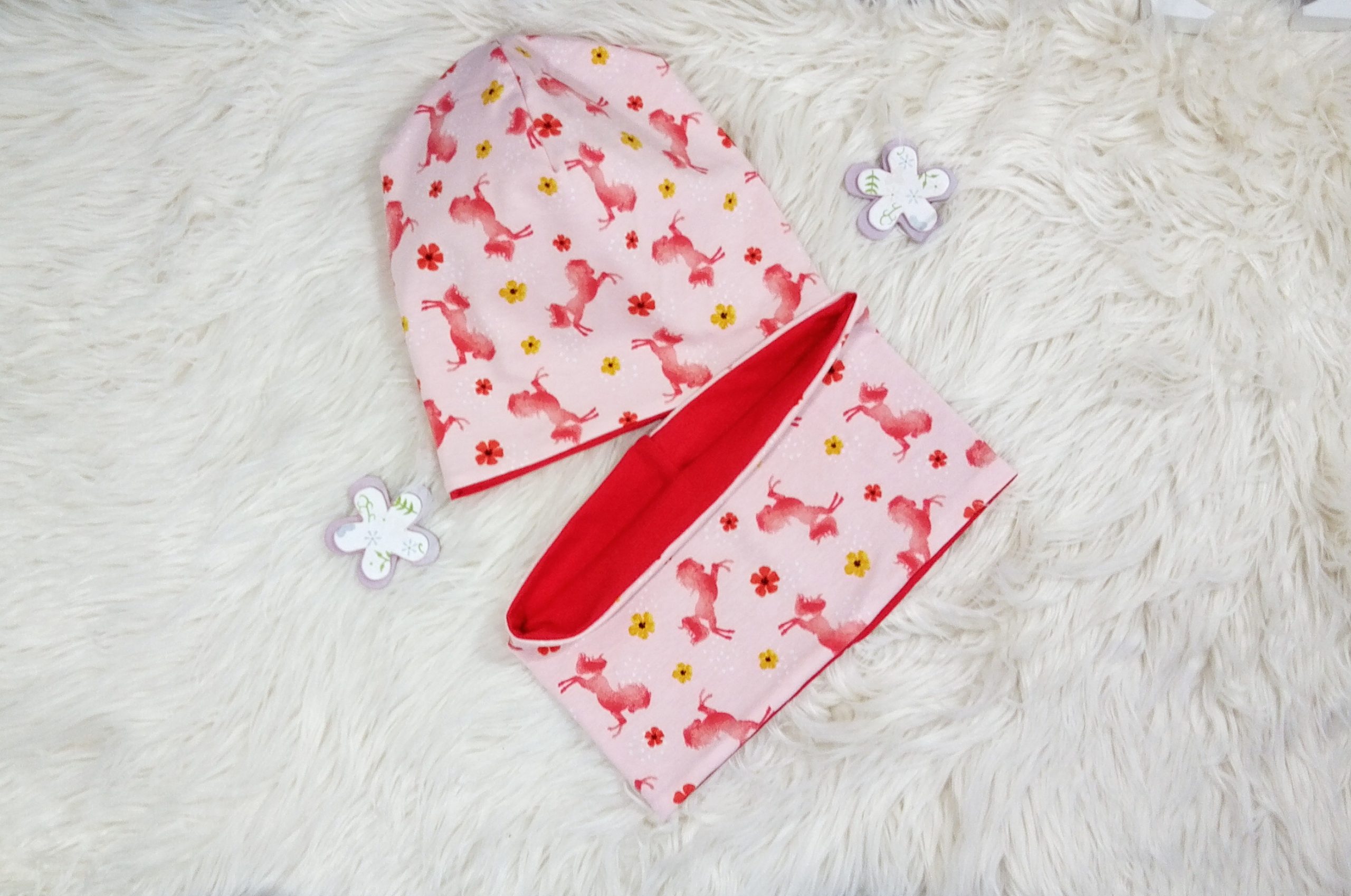 Beanie & Loop Pferde KU 50-52 – Bild 2