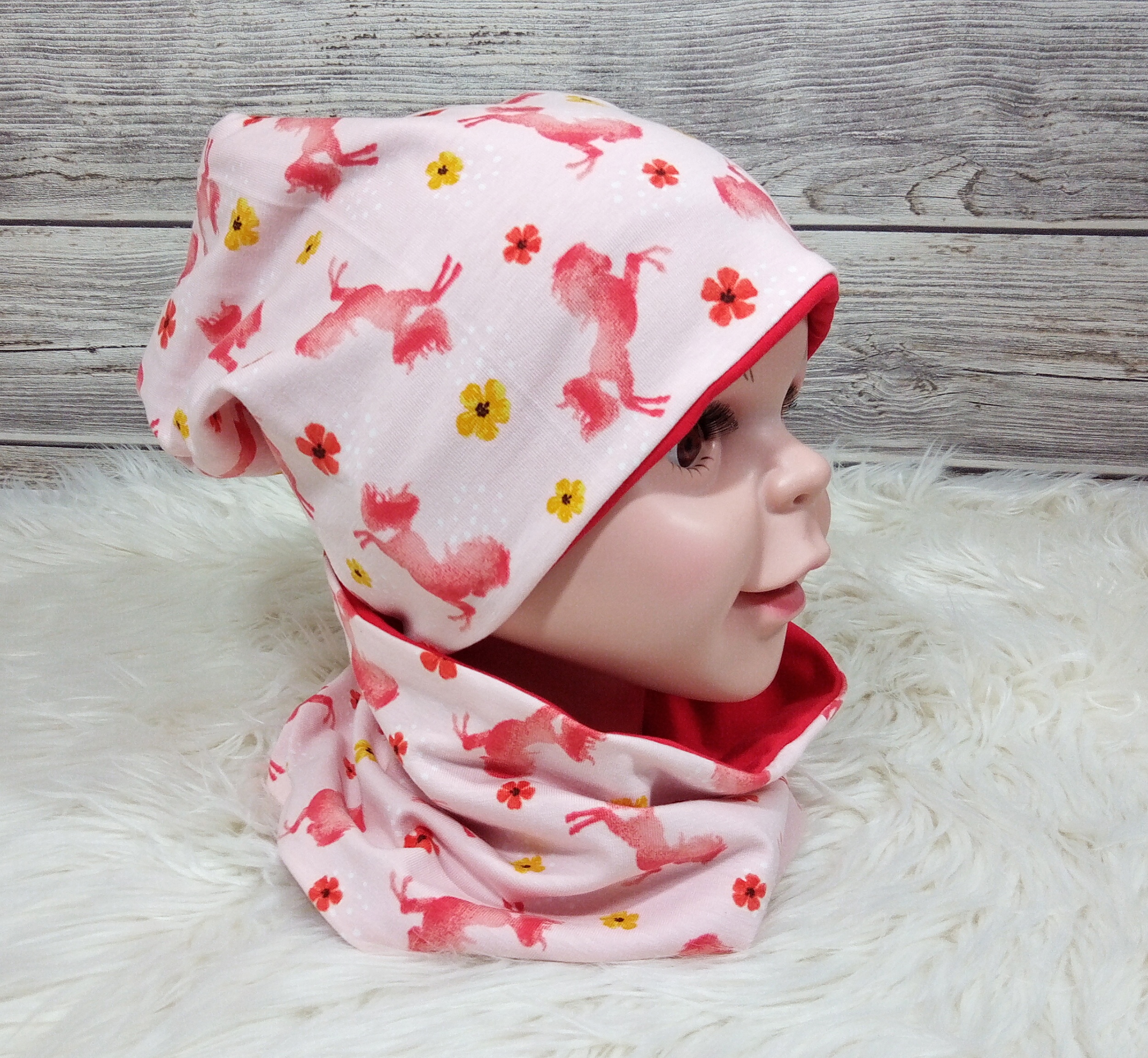 Beanie & Loop Pferde KU 50-52 – Bild 3