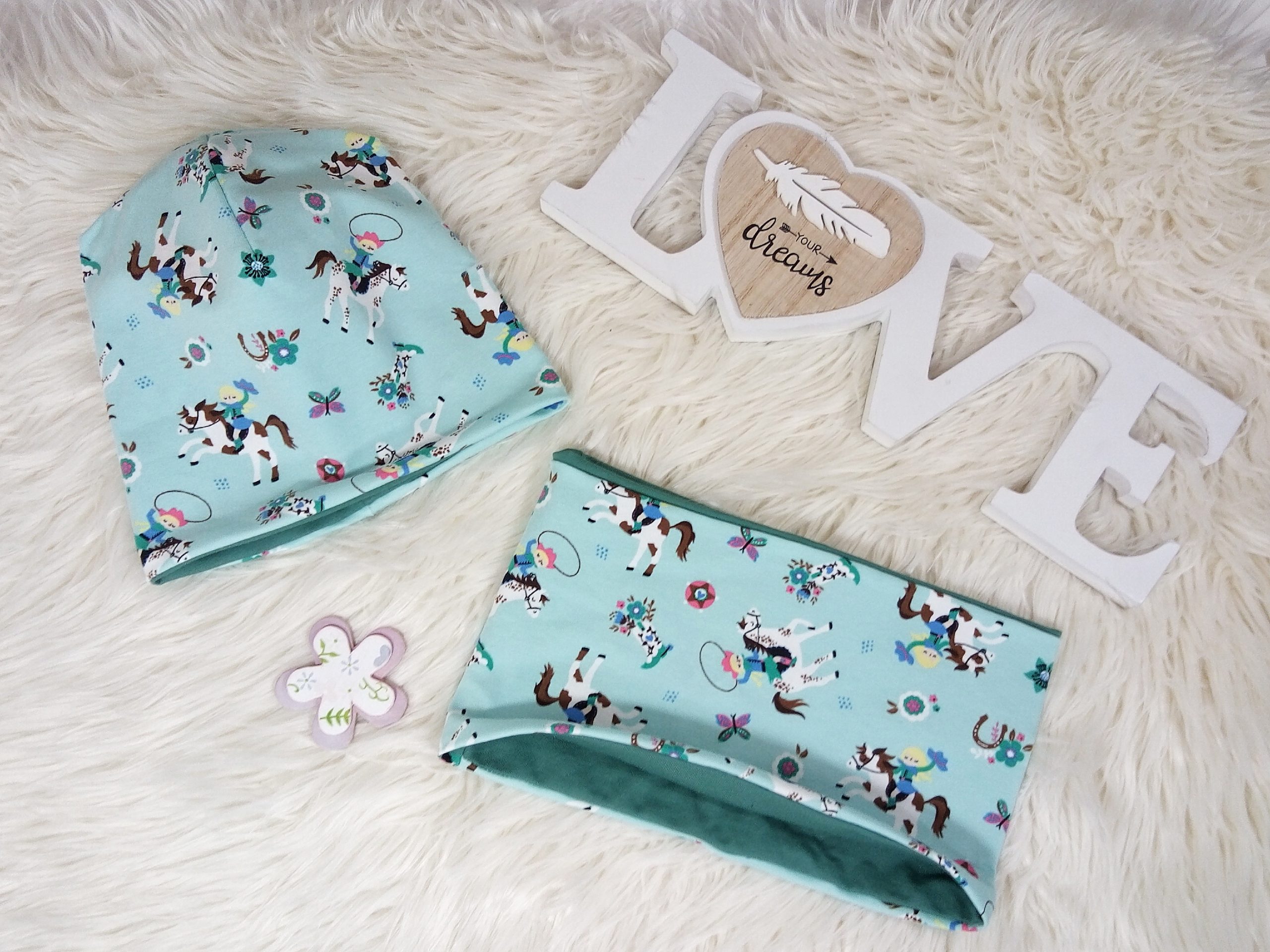 Beanie & Loop Pferd KU 50-52 – Bild 2