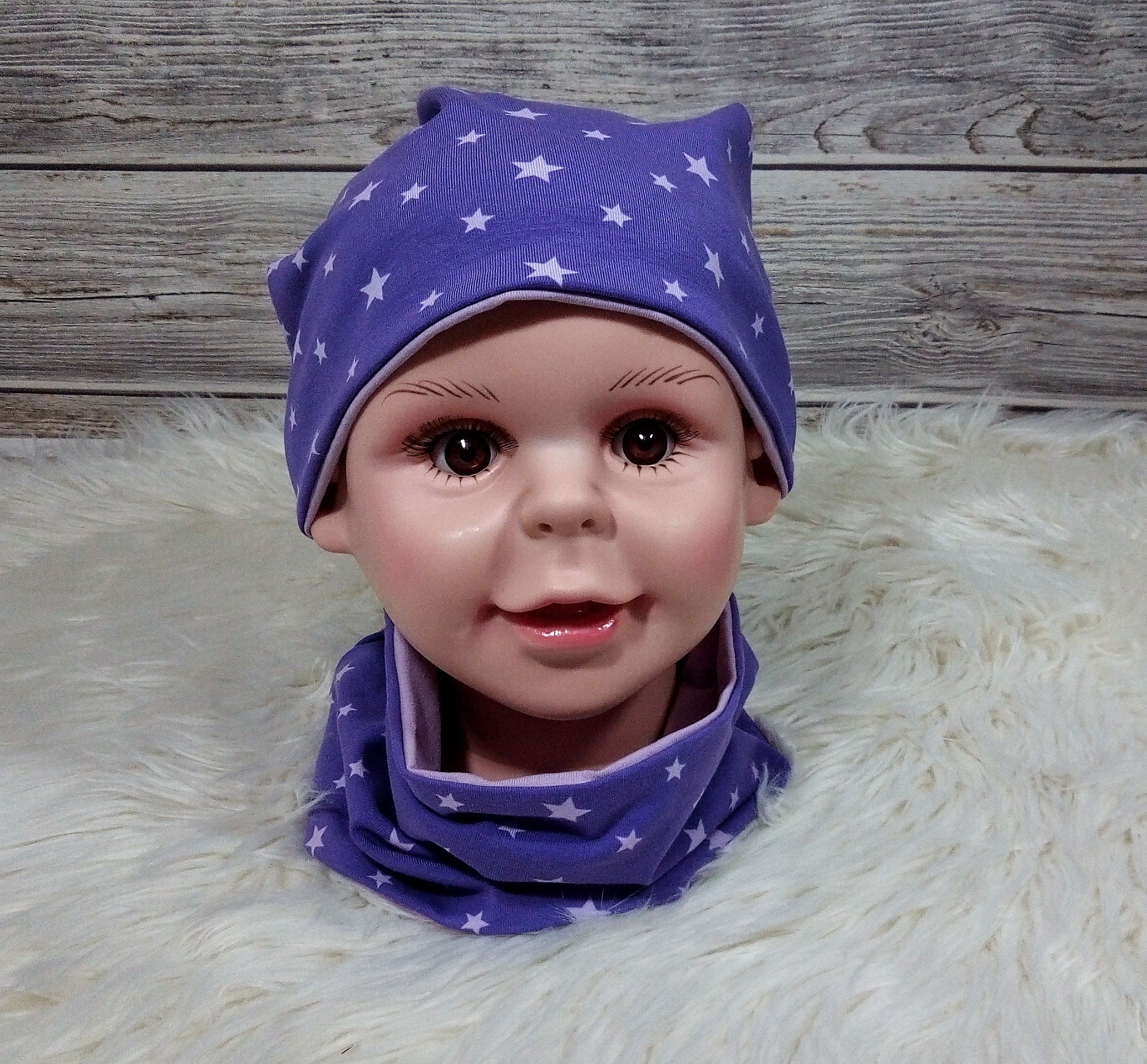 Beanie & Loop Sterne KU 50-52