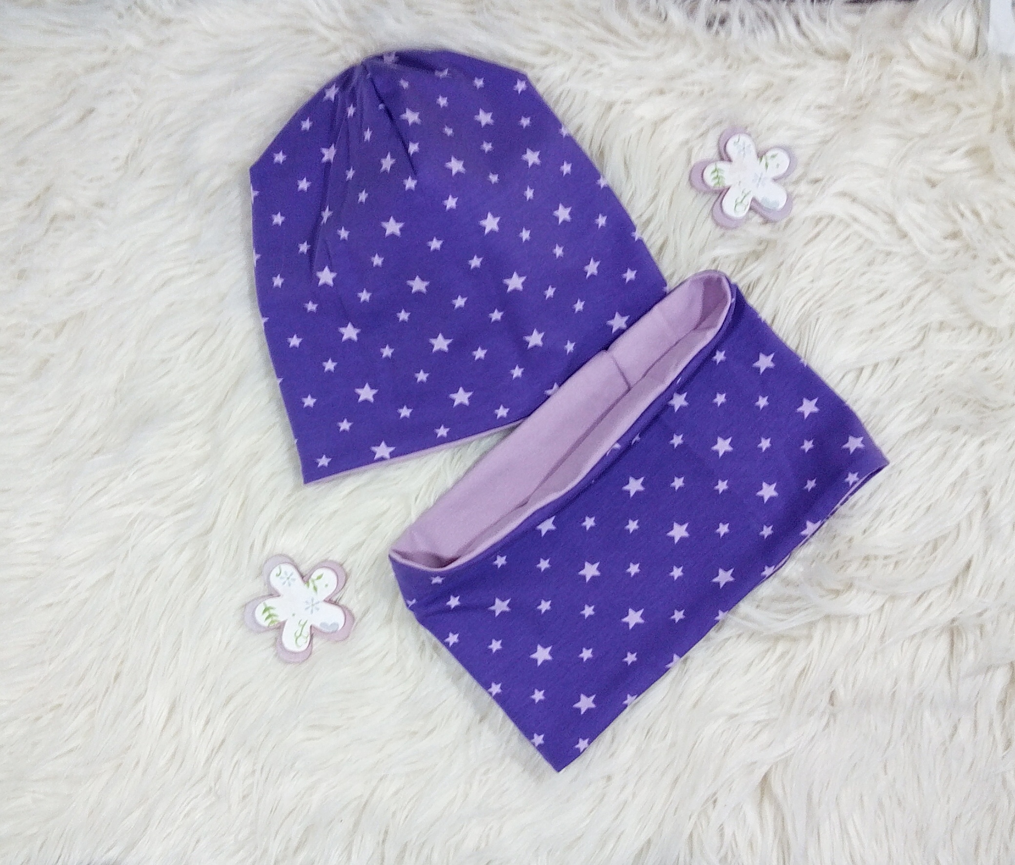 Beanie & Loop Sterne KU 50-52 – Bild 4