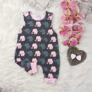 Strampler Elefantenparade Gr. 56