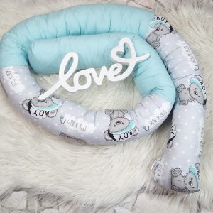 Bettschlange Teddy "It's a boy" 2 Meter