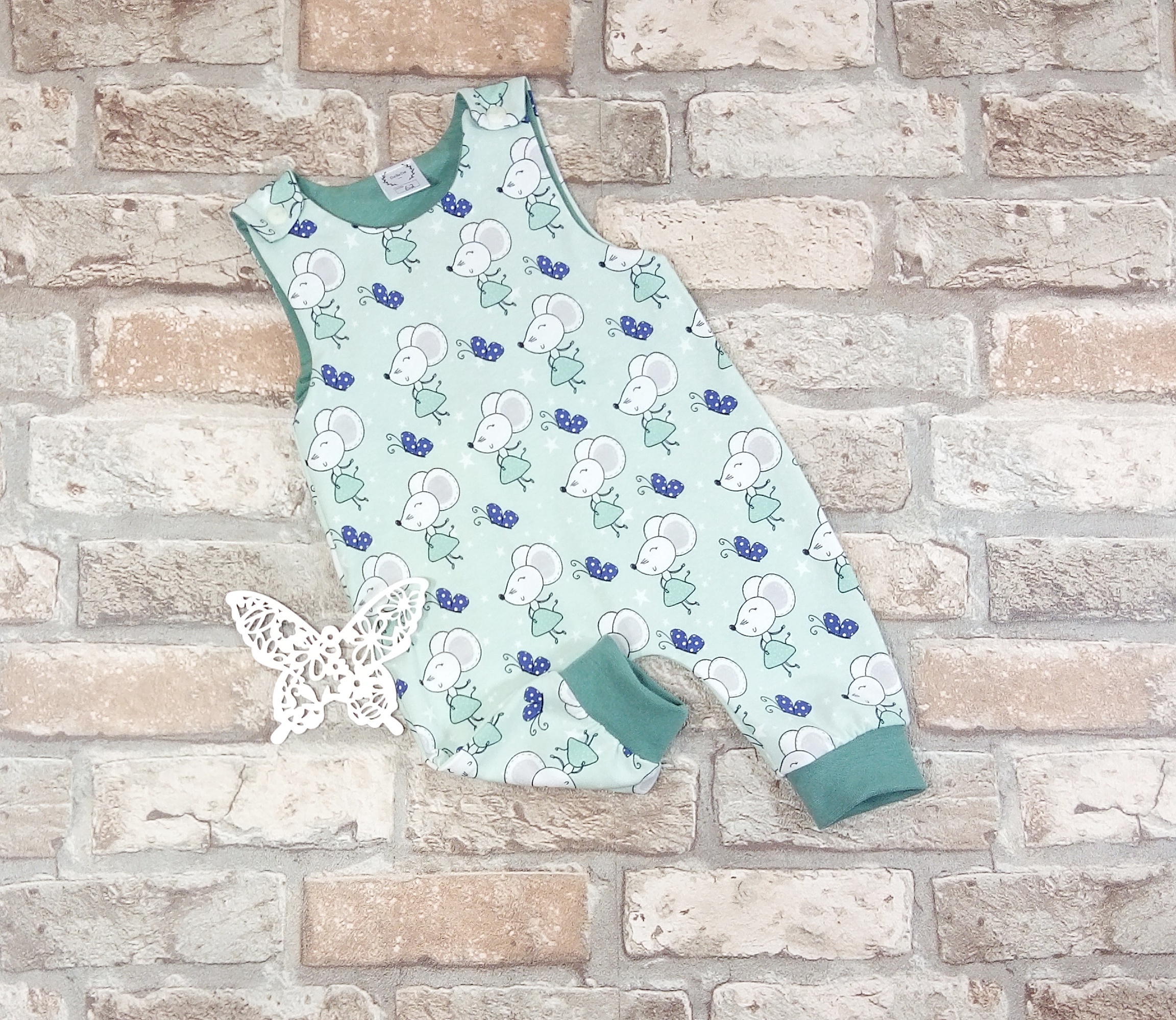 Strampler Mäusemädchen Gr. 62 – Bild 3