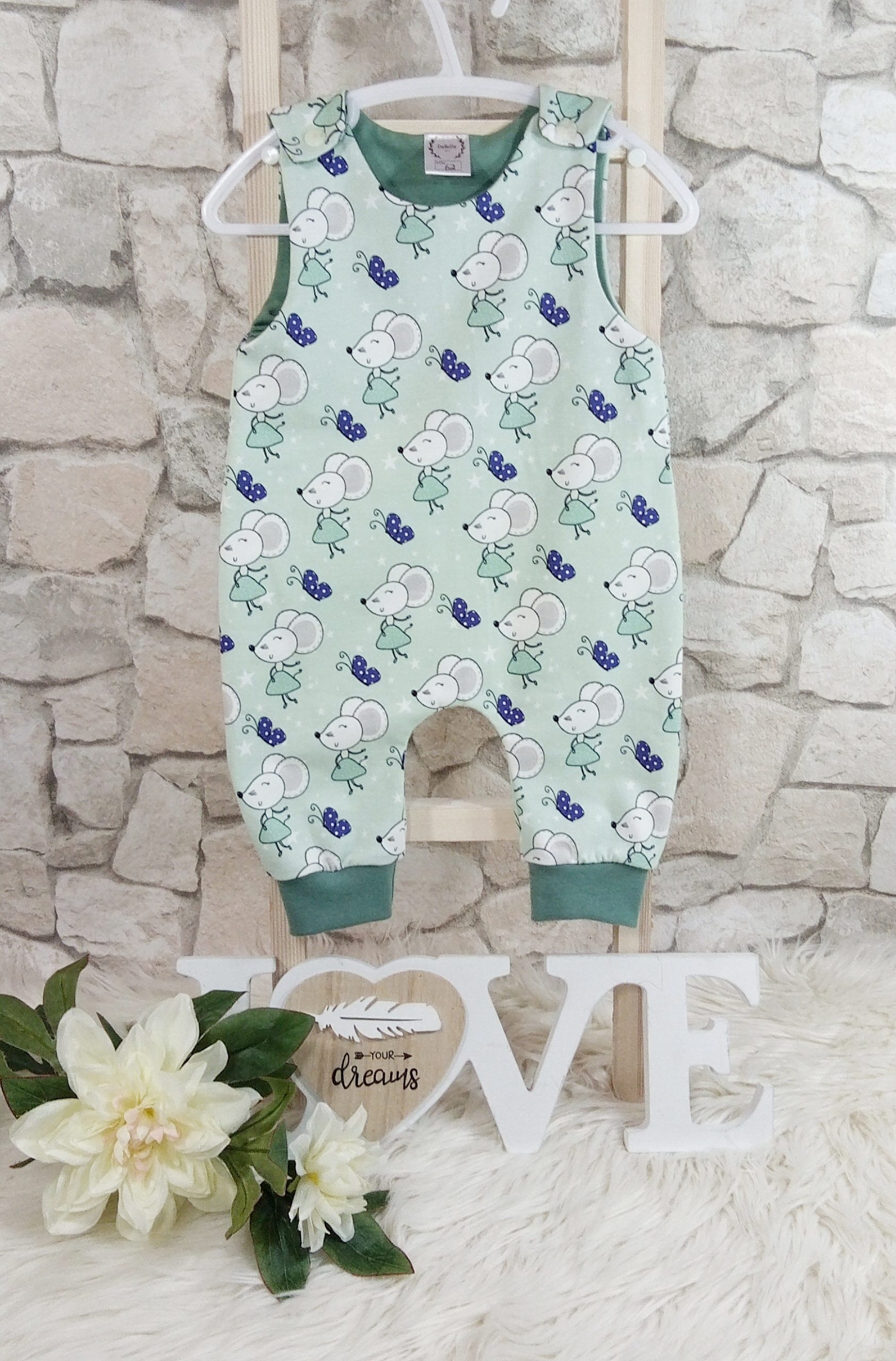 Strampler Mäusemädchen Gr. 62 – Bild 2