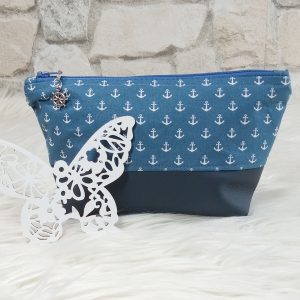 kleine Kosmetiktasche Anker
