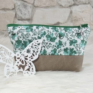 kleine Kosmetiktasche Blumen