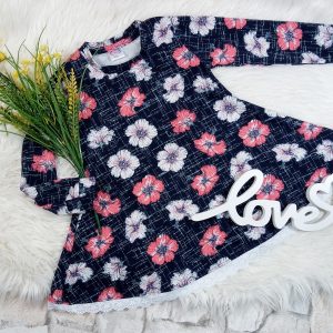 Kleid Blumen Gr. 104