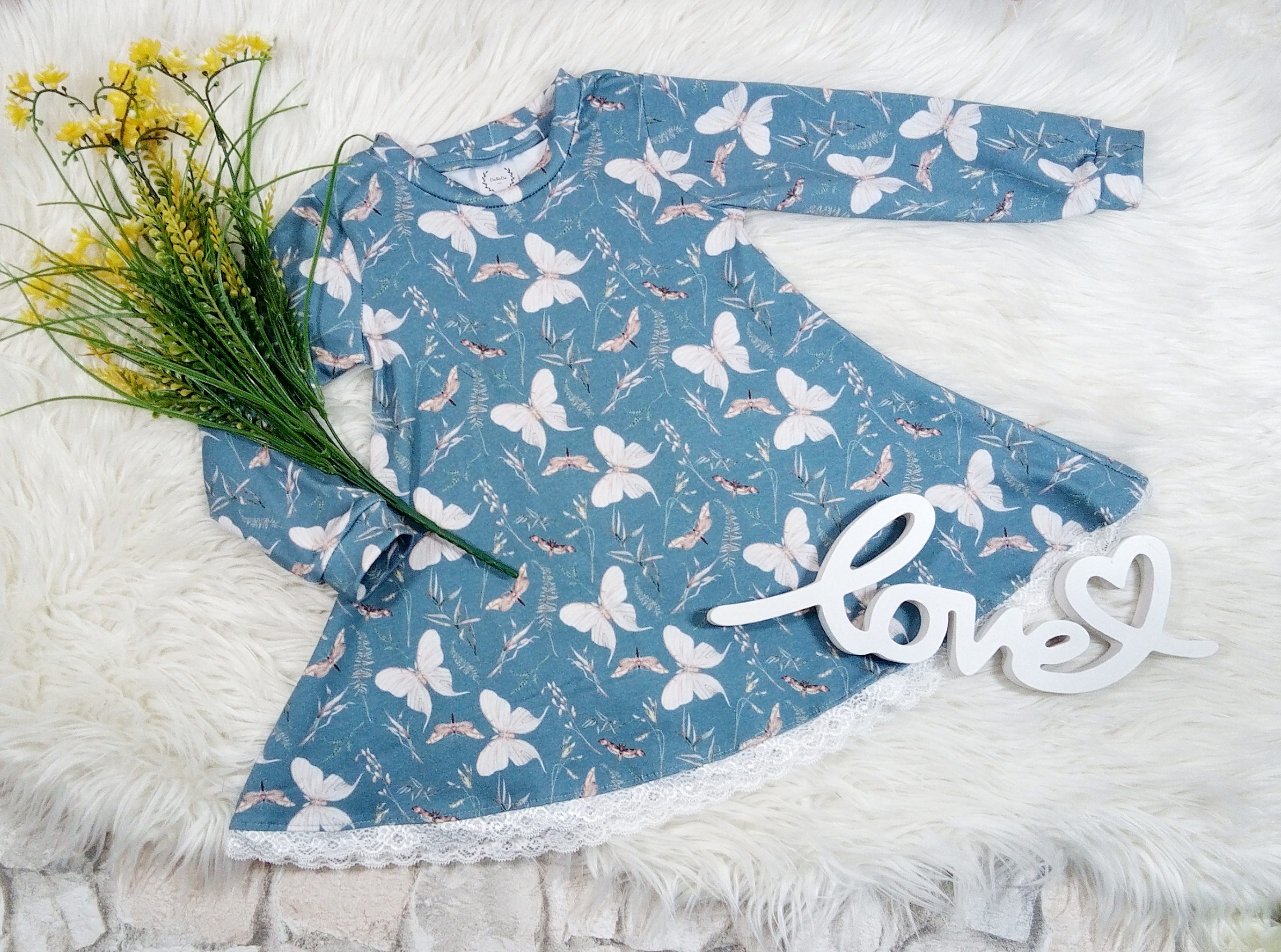 Kleid Schmetterling Gr. 92