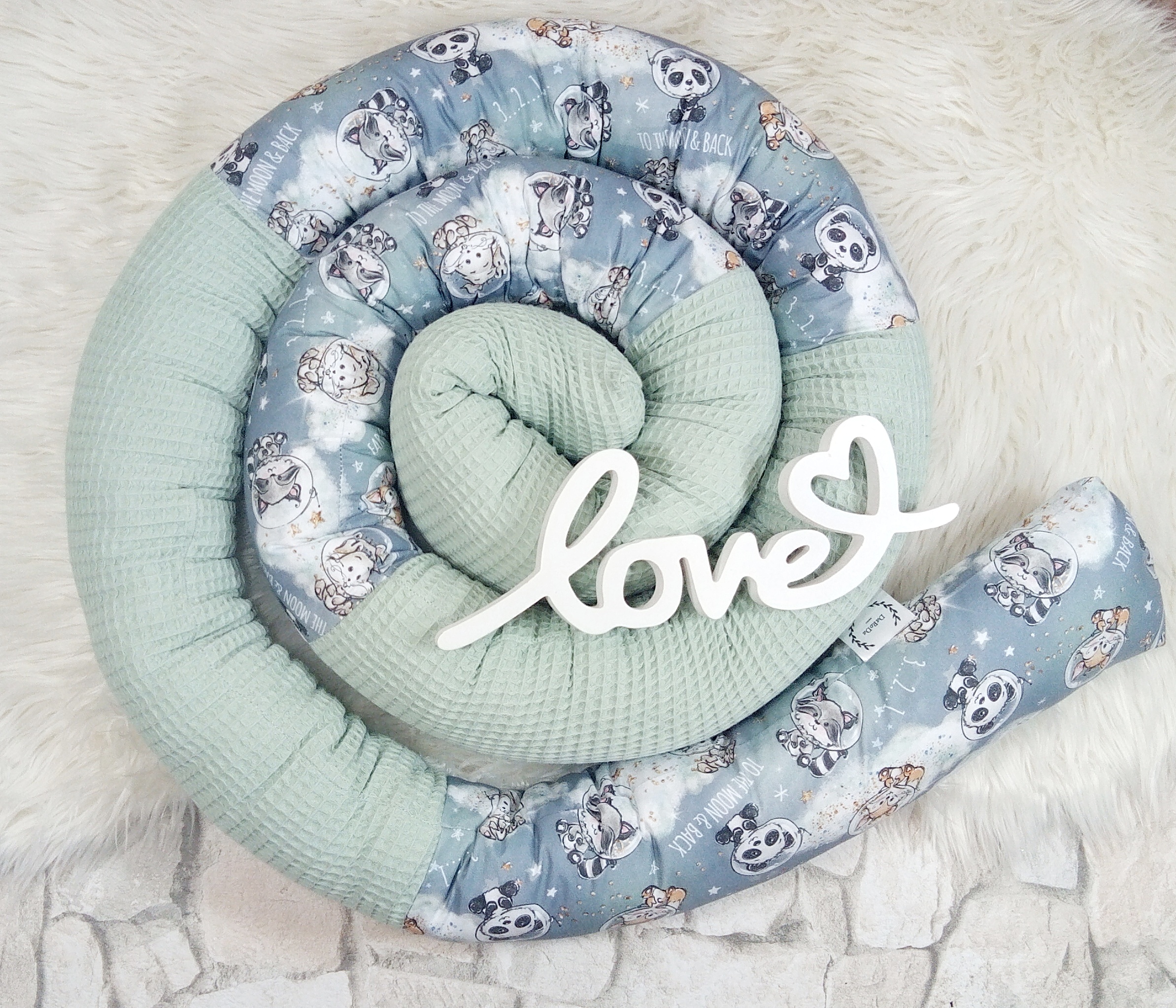 Bettschlange Babytiere im Weltall 3 Meter