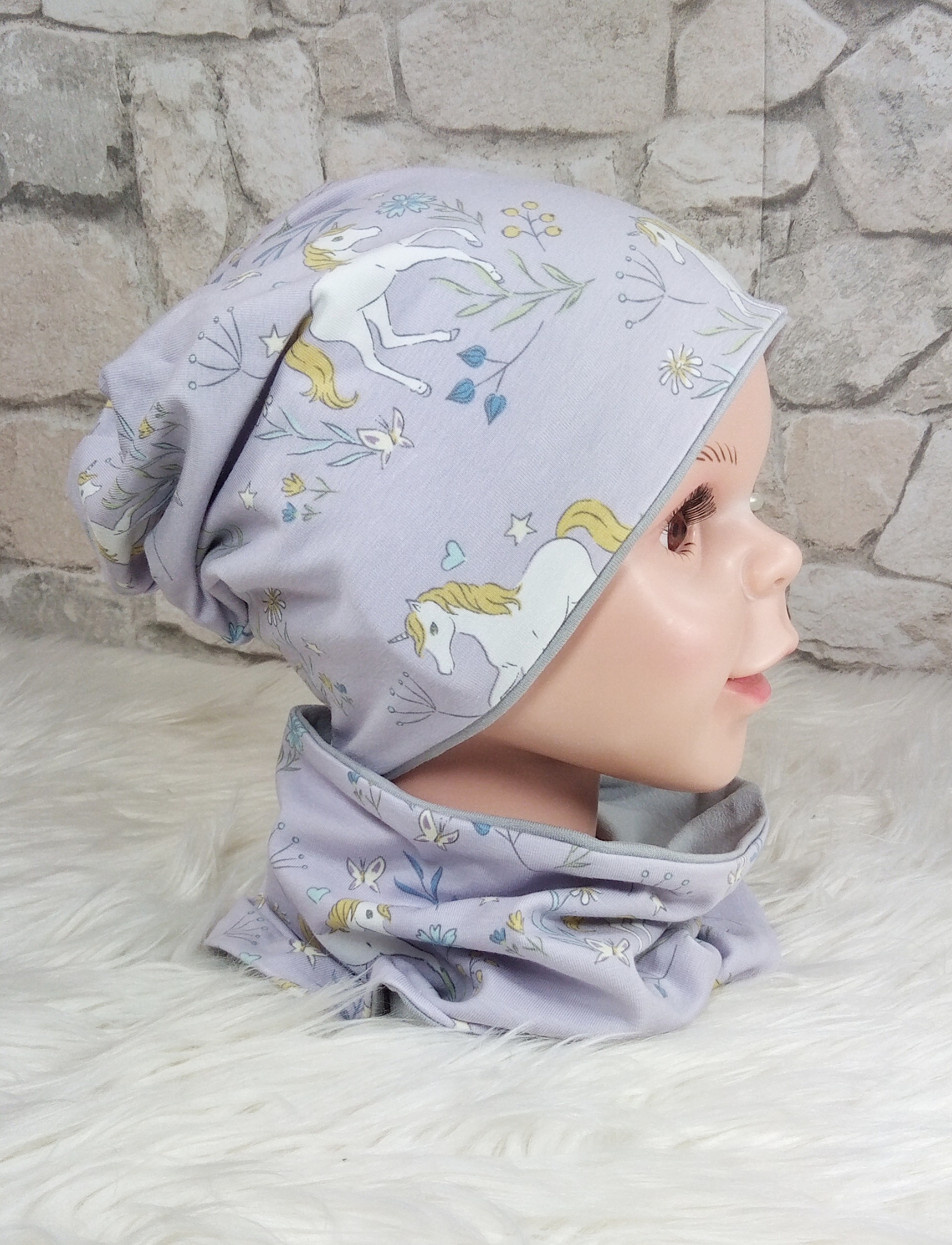 Beanie & Loop Einhorn KU 46-48 – Bild 3