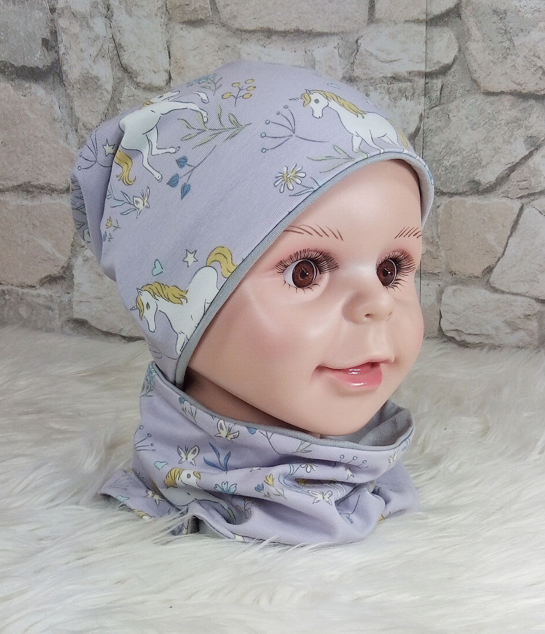 Beanie & Loop Einhorn KU 46-48 – Bild 2