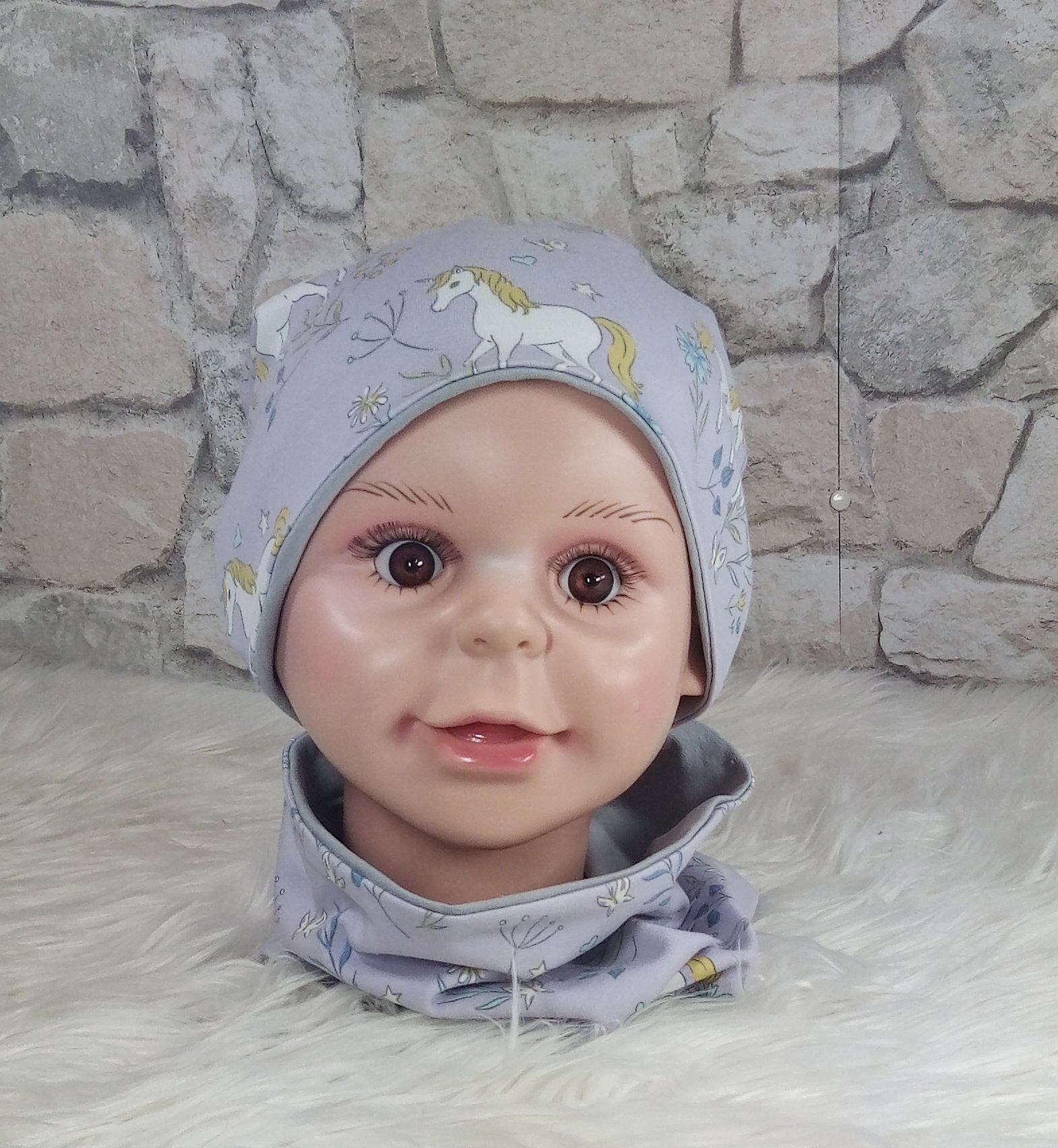 Beanie & Loop Einhorn KU 46-48 – Bild 4