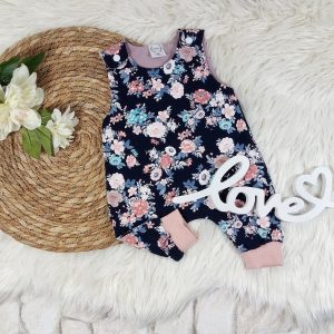 Strampler Blumen Gr. 56