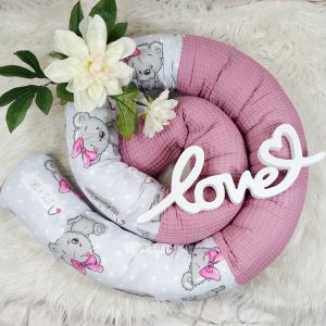 Bettschlange Teddy "It's a girl" 2 Meter