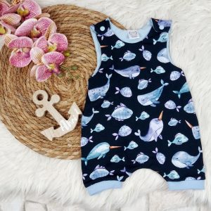 Strampler Fische Gr. 62/68