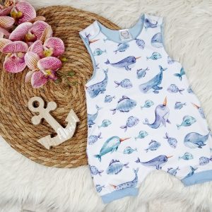 Strampler Fische Gr. 62/68