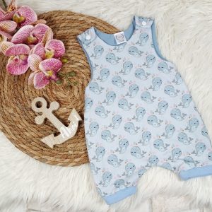 Strampler Walfamilie Gr. 62/68