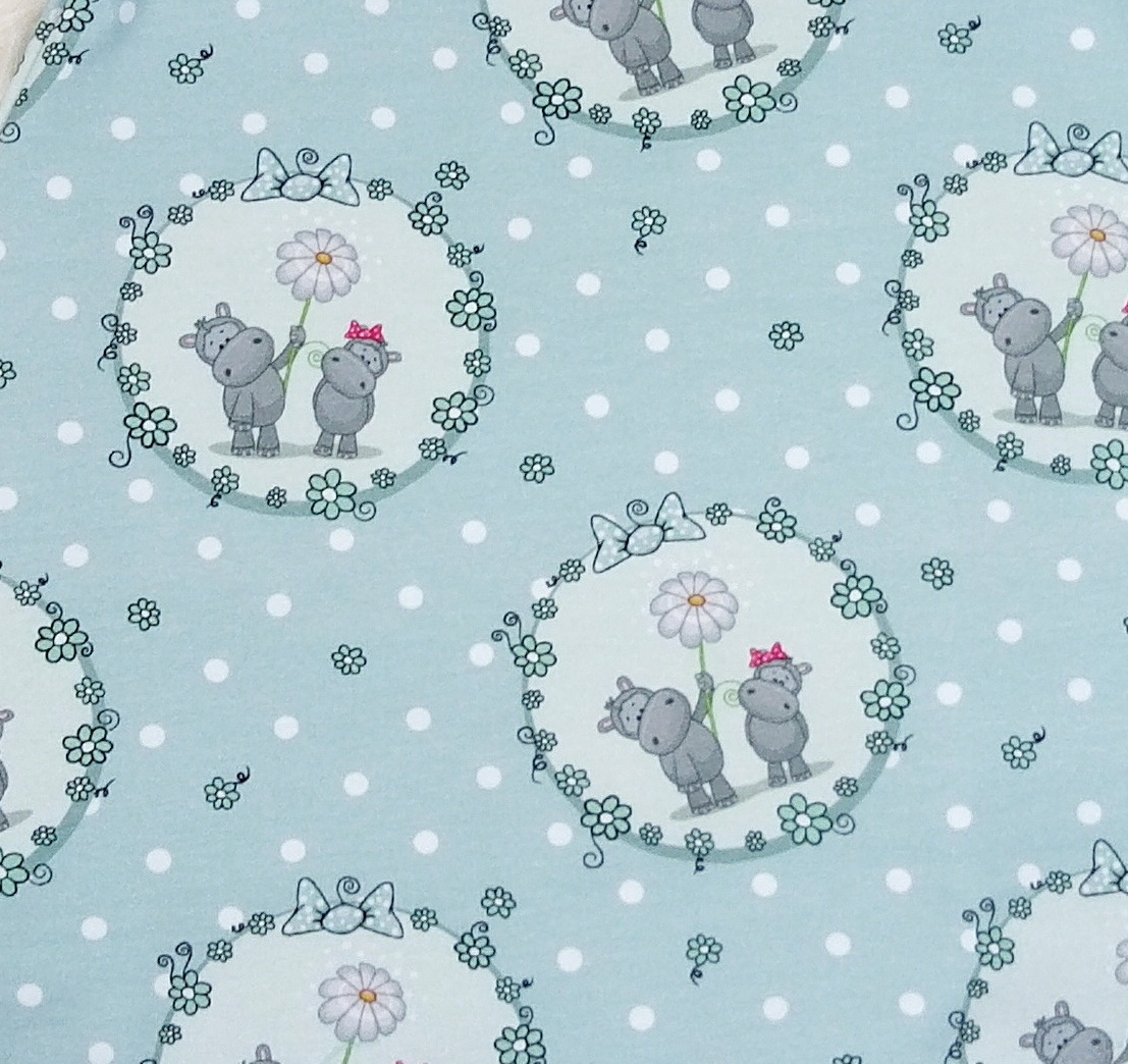 Kleid Nilpferdchen Gr. 98/104 – Bild 3