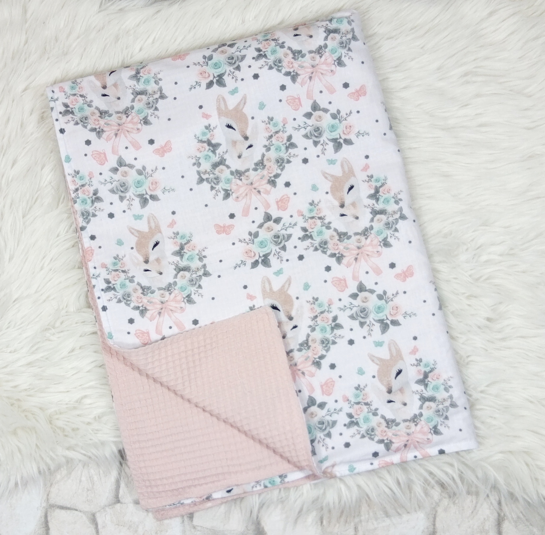 Babydecke Rehe – Bild 3