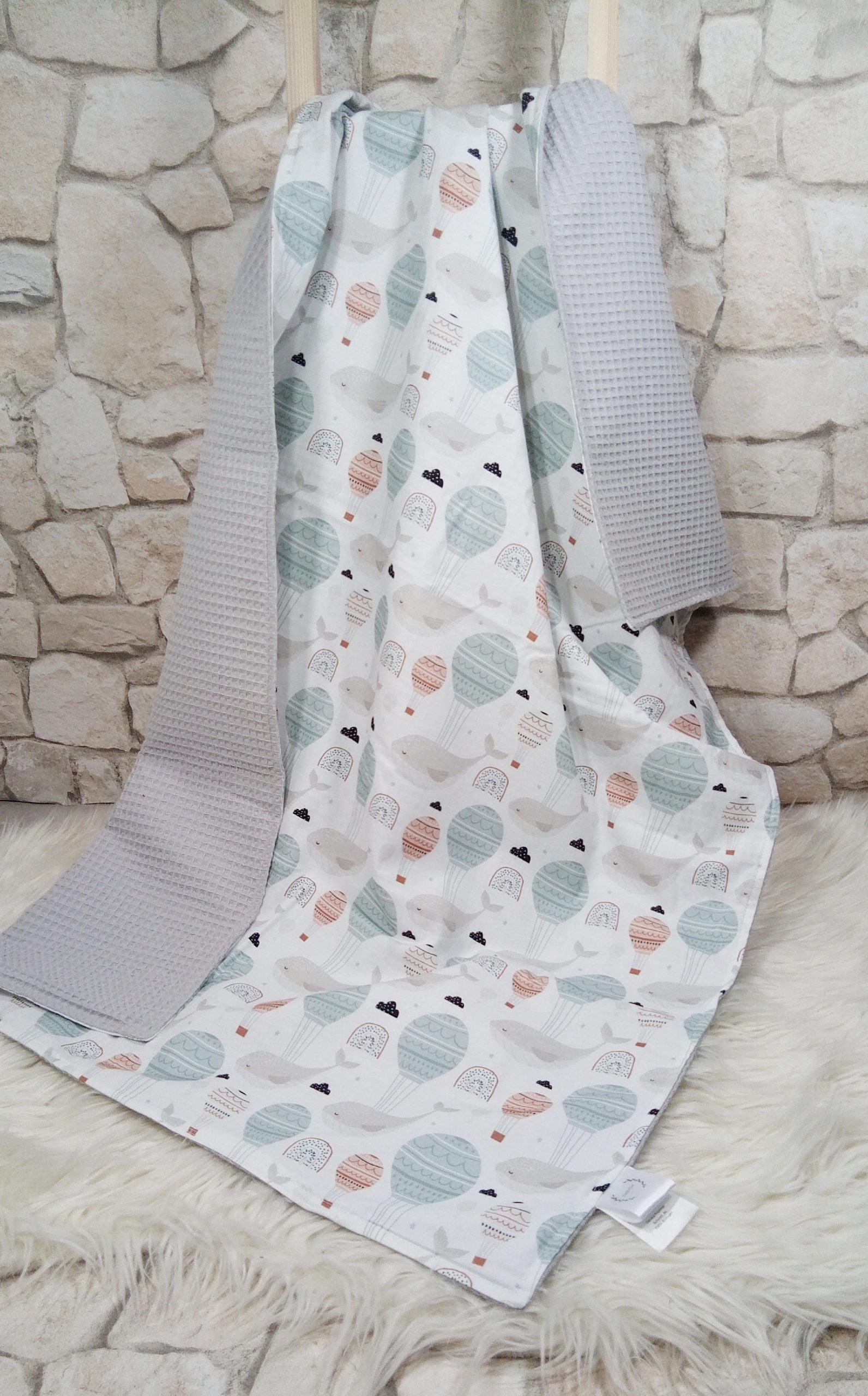 Babydecke Wal – Bild 2