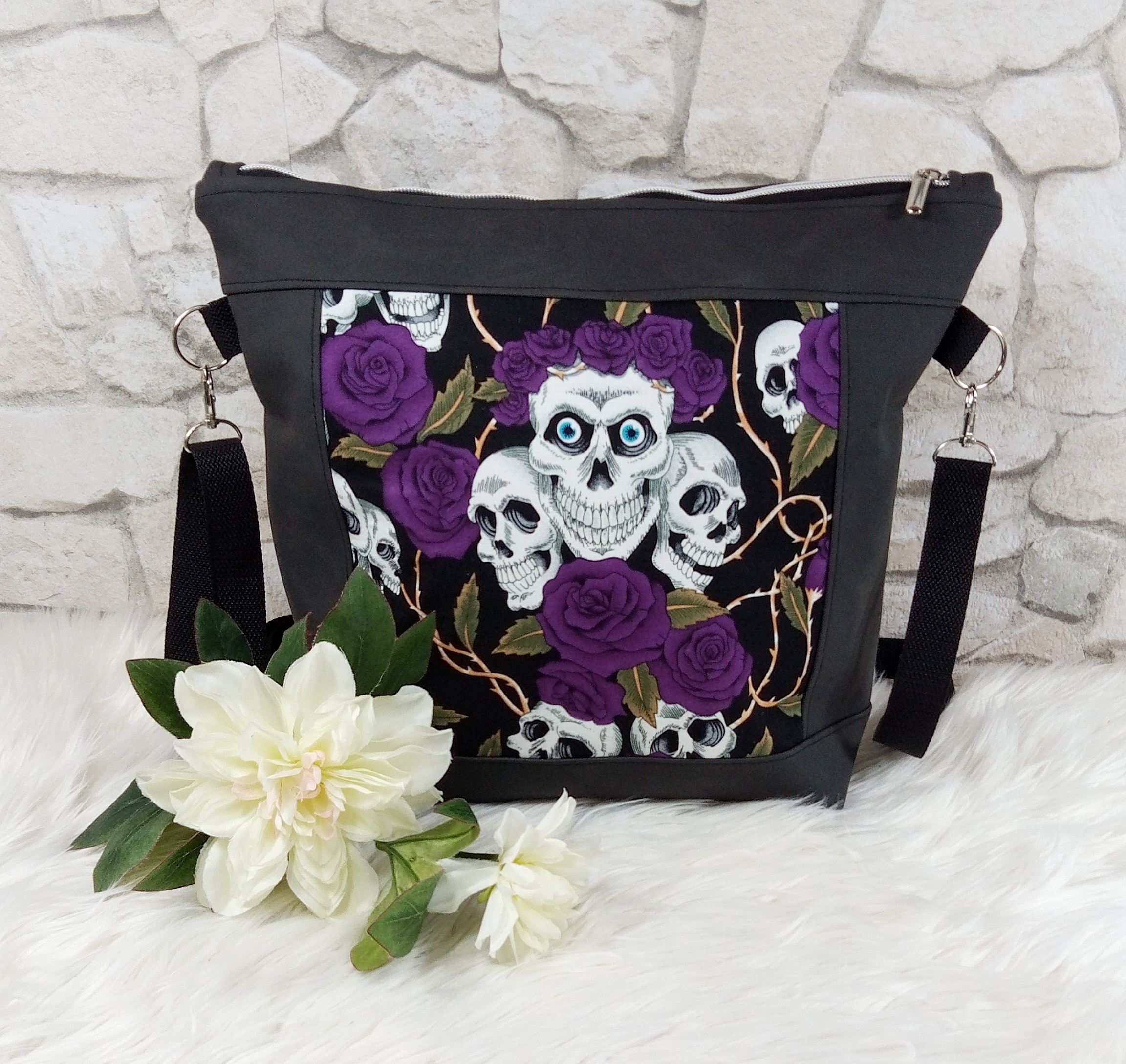 Große Handtasche Skulls