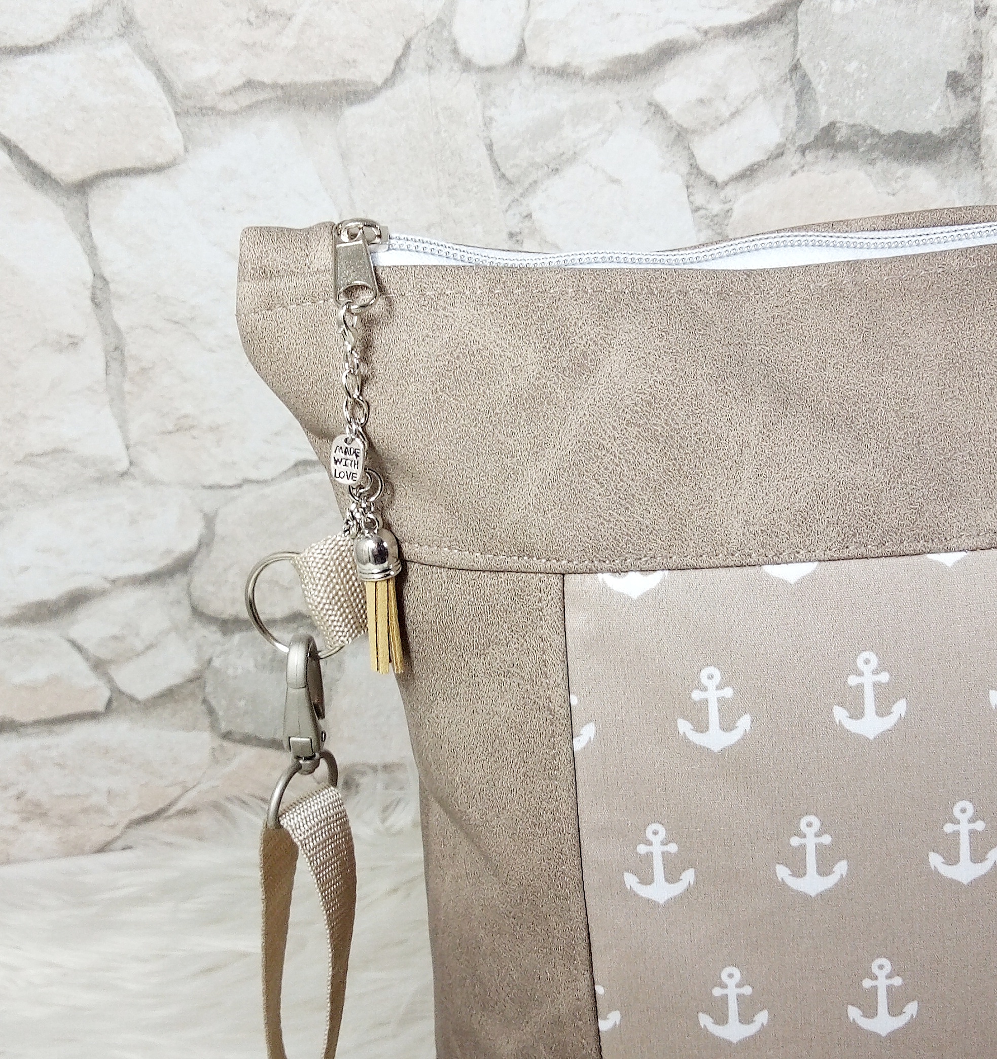 Große Handtasche Anker – Bild 4