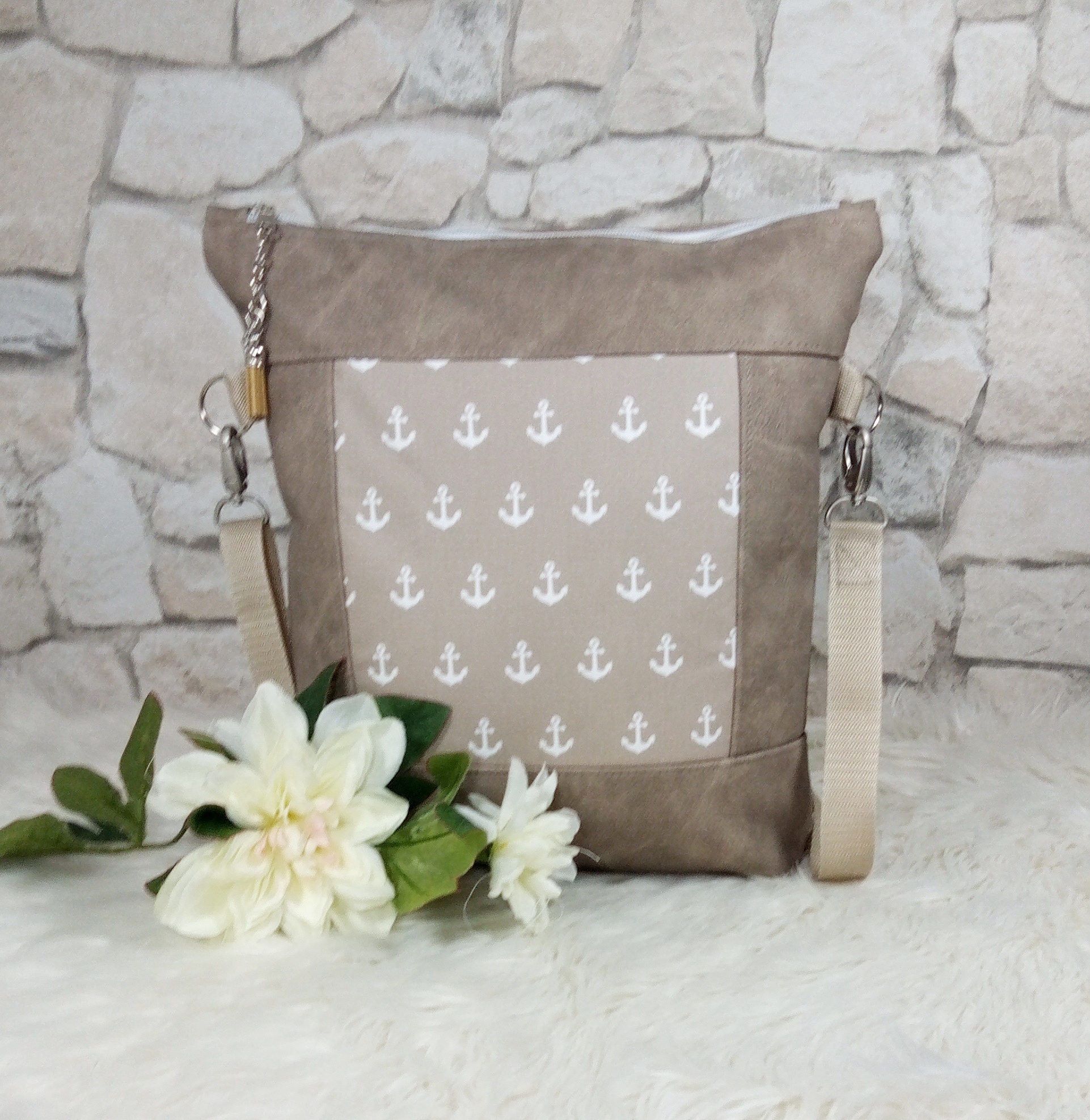 Große Handtasche Anker