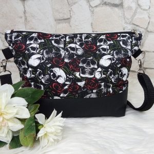 Kleine Handtasche Skulls & Roses